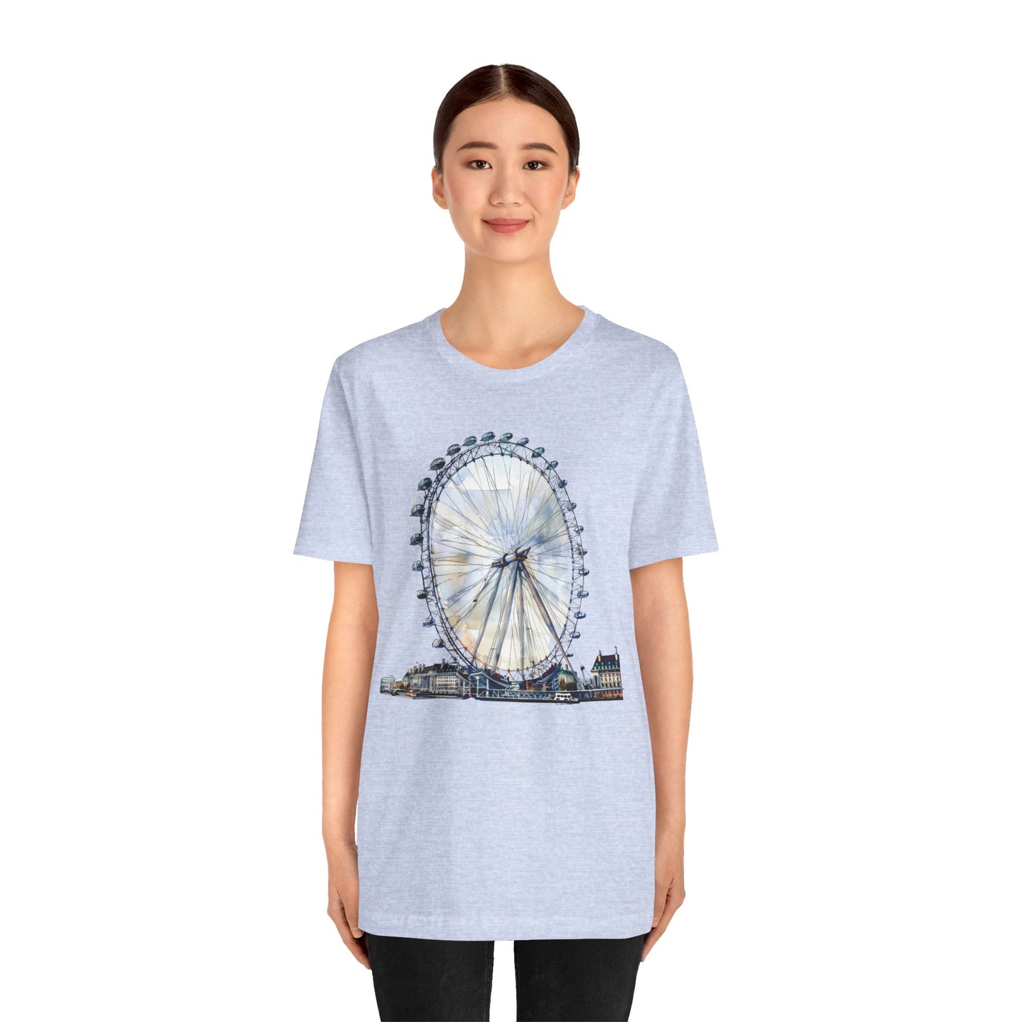 Unisex Jersey Short Sleeve Tee - Iconic London Eye Design