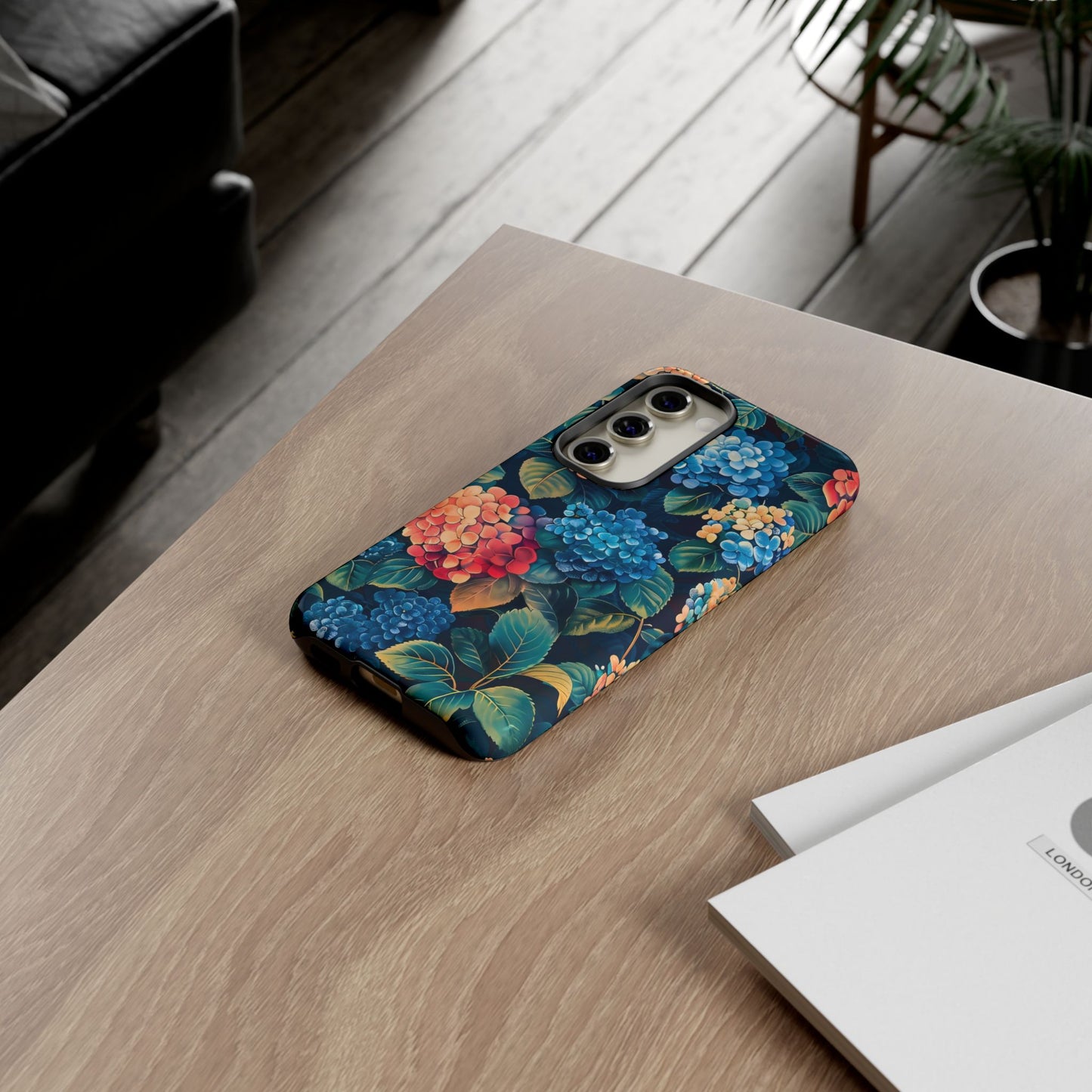 Floral Tough Phone Case, Durable Smartphone Cover, Flower Design, Gift for Her, Stylish Protection