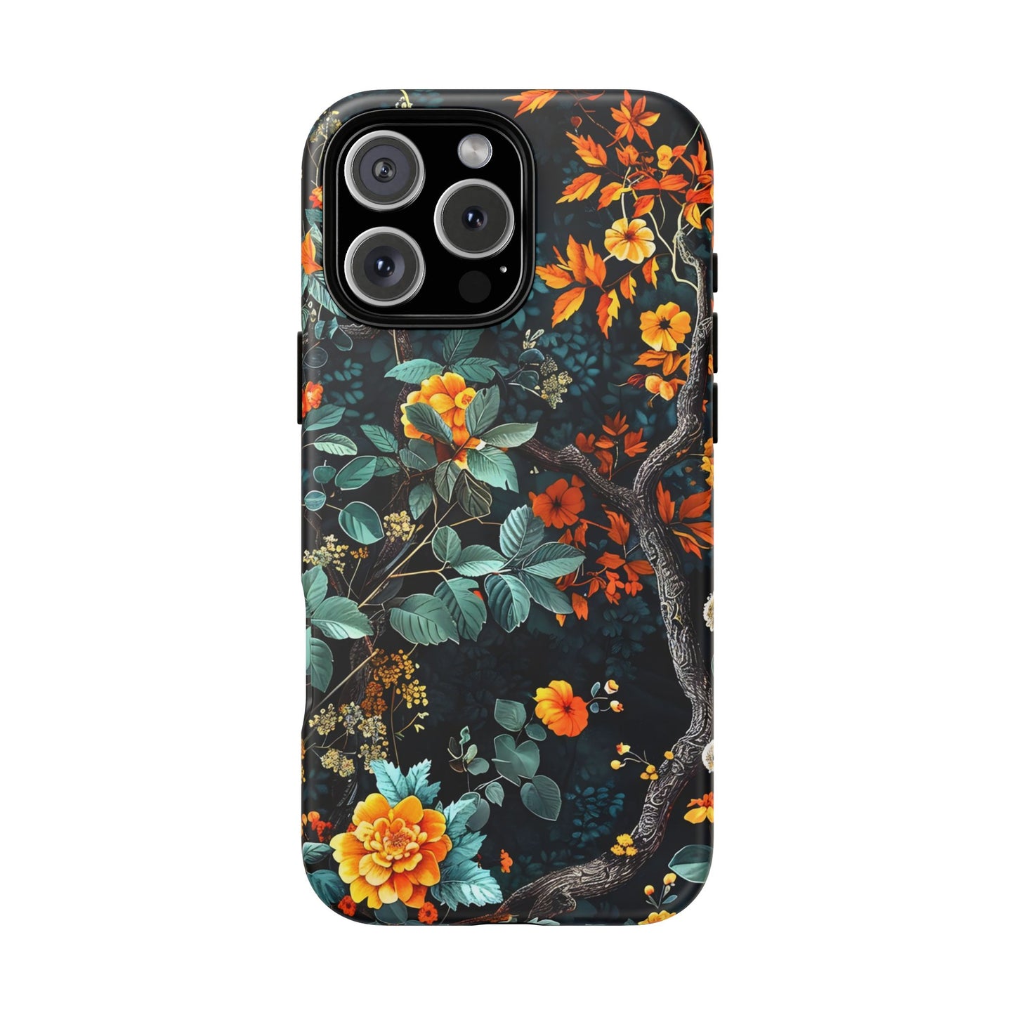 Floral Phone Case | Tough Cases, Protective Cover, Gift for Her, Autumn Vibes, Floral Phone Accessory, Unique Design