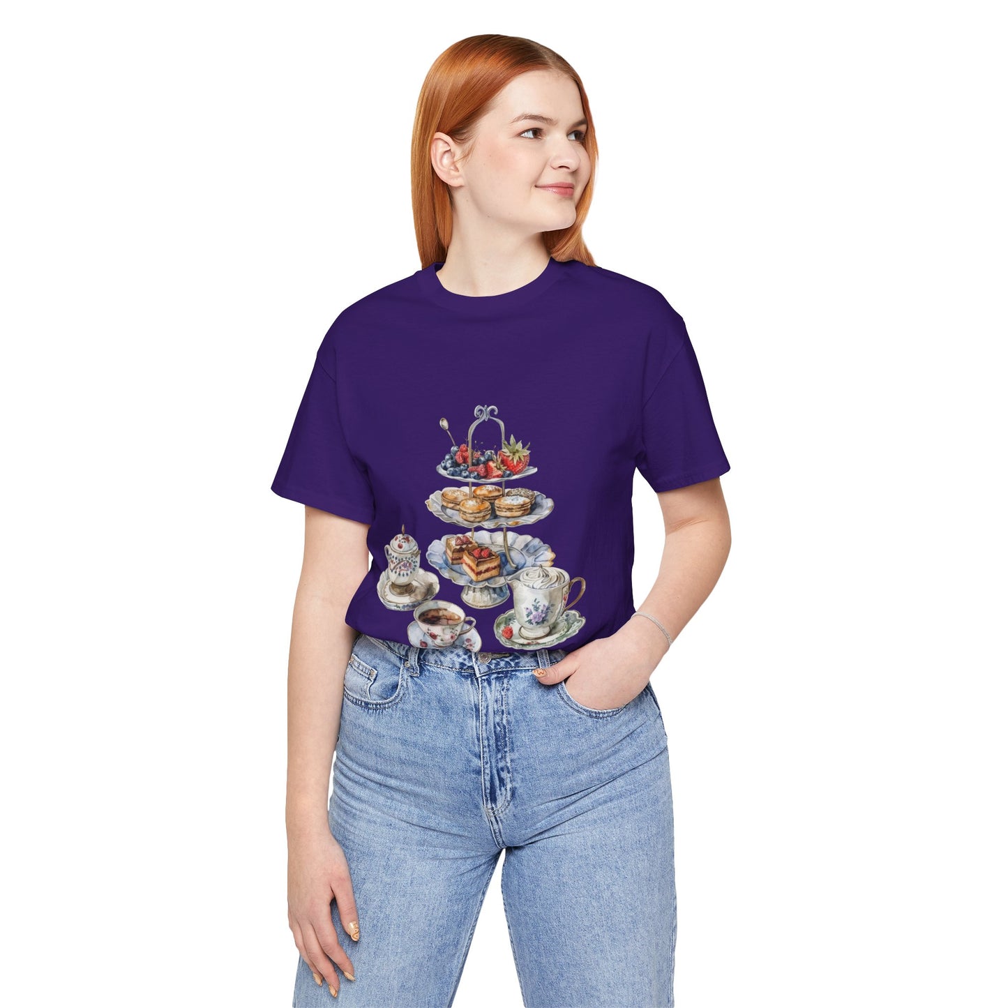 Unisex Jersey Short Sleeve Tee - Savoring Britain - A Journey Through British Cuisine
