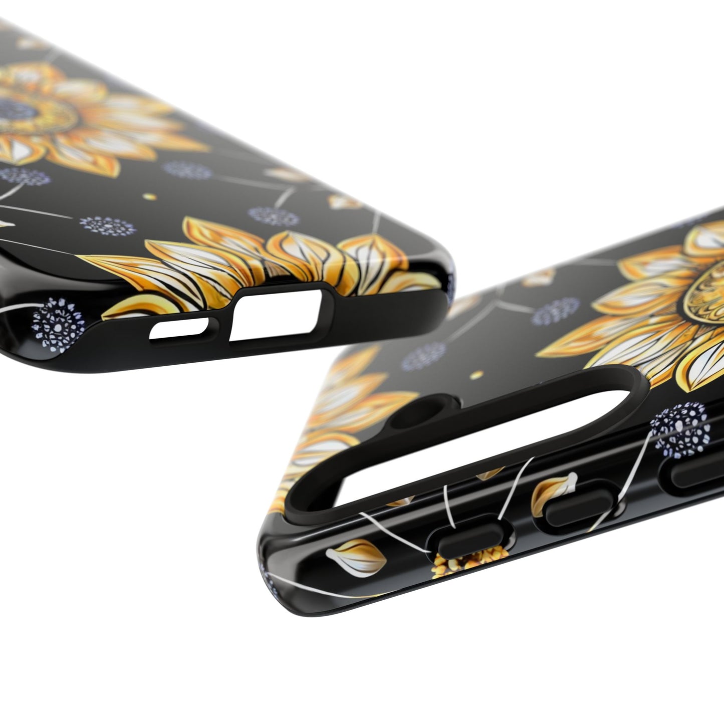 Floral Phone Case with Mandala Design, Tough Cases for iPhone & Samsung, Boho Style, Gift for Her, Unique Accessories