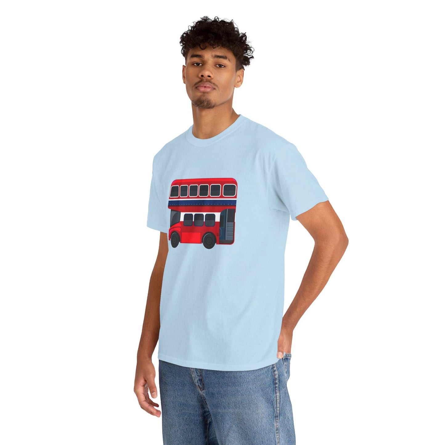 Unisex Heavy Cotton T-Shirt - Iconic London Red Bus Experience