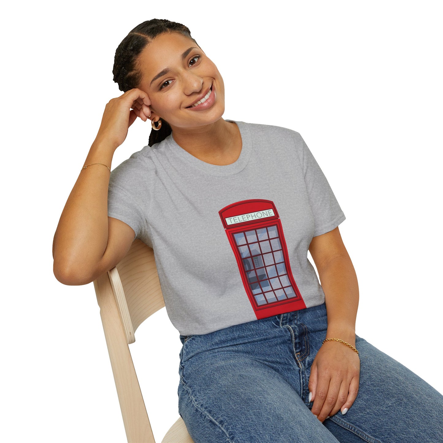 Unisex Softstyle T-Shirt - Iconic British Public Telephone
