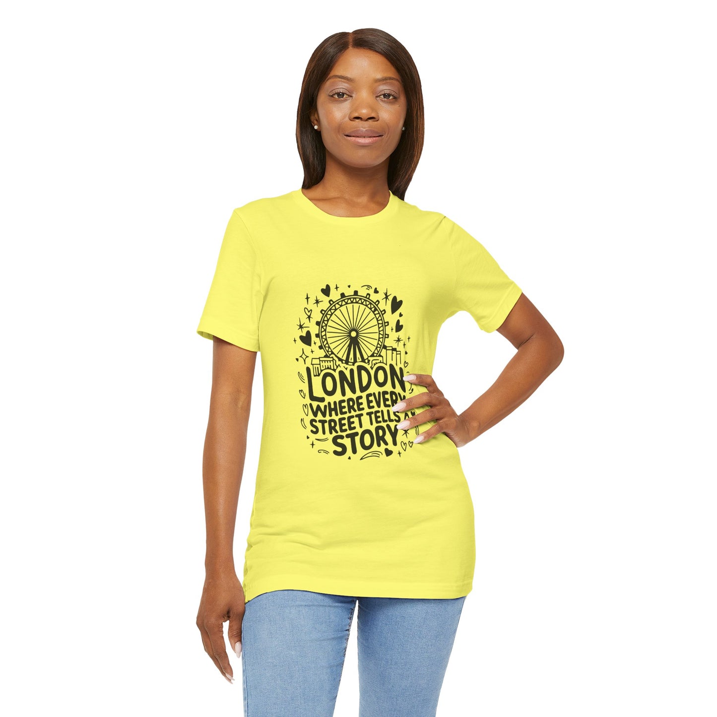 Unisex Jersey Short Sleeve Tee - London's Story Telling Street
