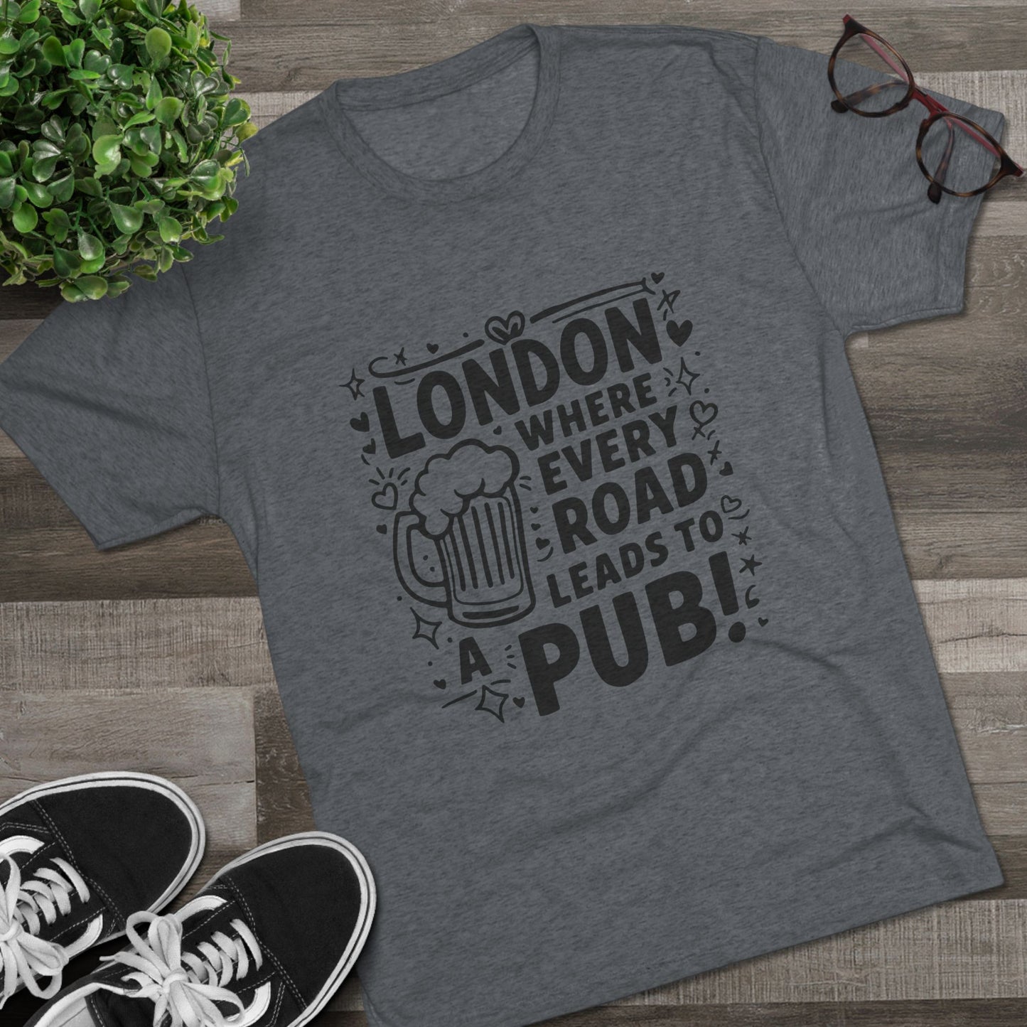 London's Pub Classy Unisex Tri-Blend Crew Tee