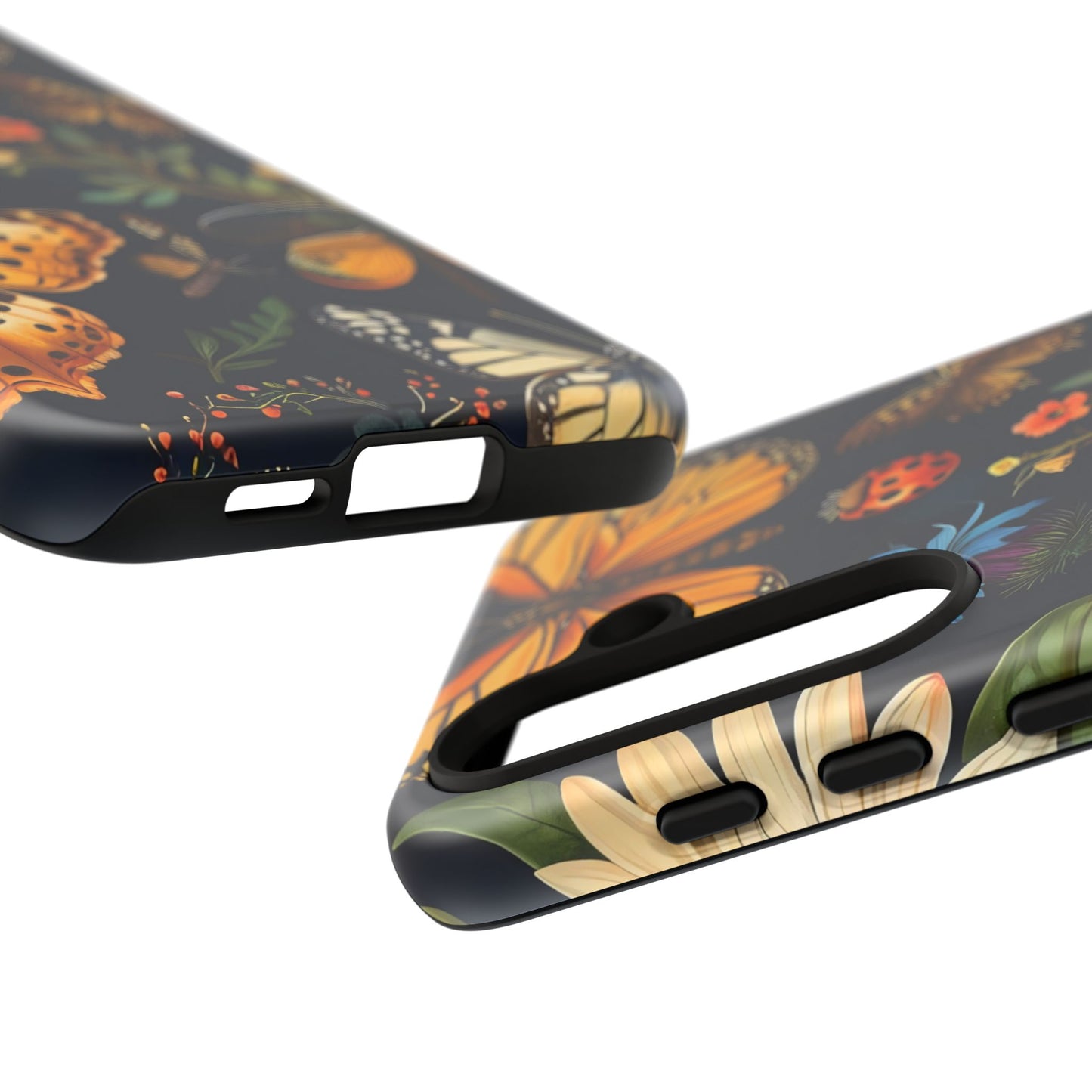 Nature-Inspired Phone Case | Floral Butterfly Design, Tough Phone Cover, Gift for Nature Lovers, Cute Butterfly Case, Home Decor