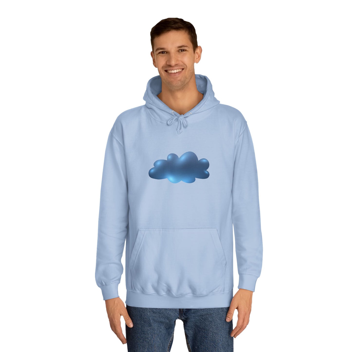 Unisex College Hoodie Cozy - Serene Cloudscape