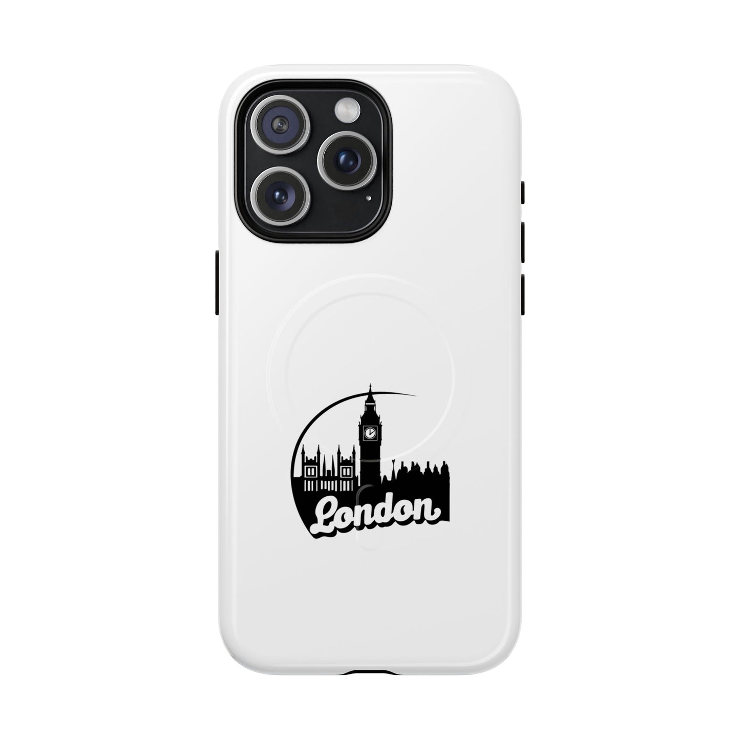 Stylish Tough Magnetic Phone Case with London Skyline, Unique Design, Perfect Gift for Travelers, Phone Protection, Customizable Accessories