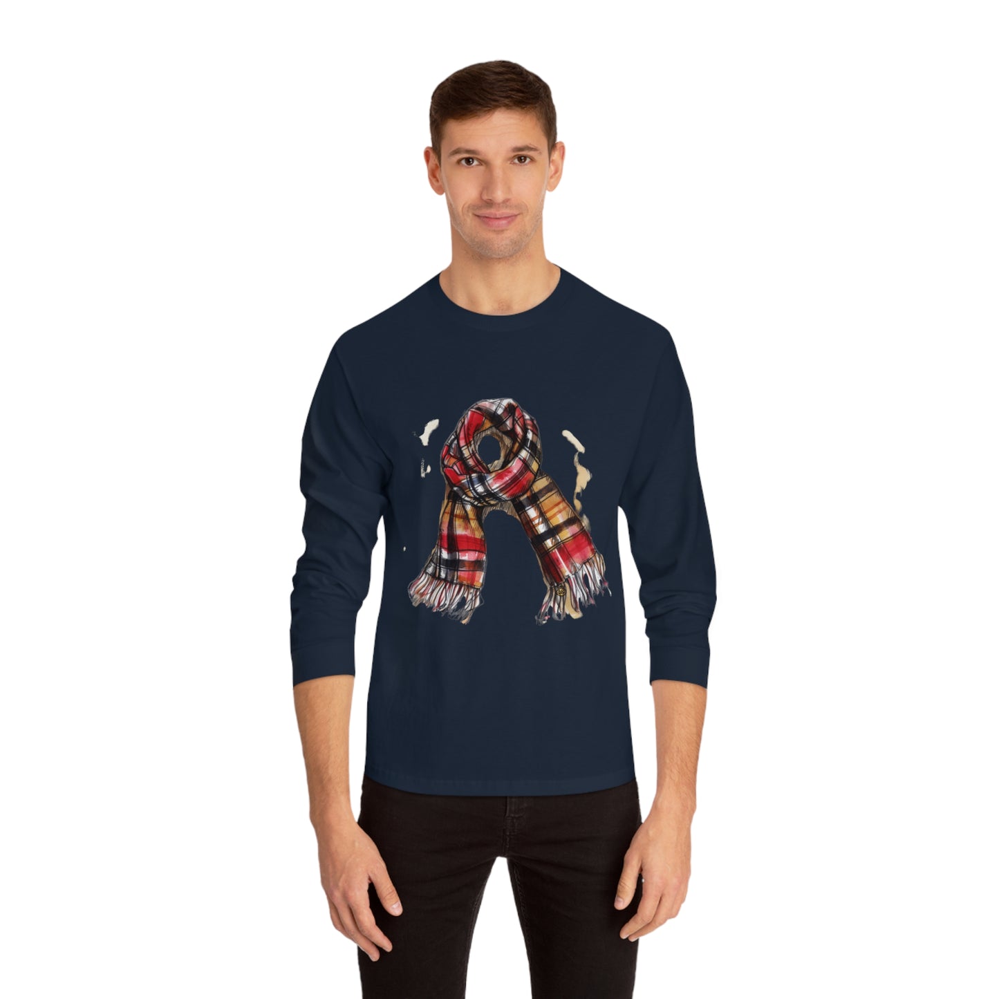 Unisex Classic Long Sleeve T-Shirt - Classic British Plaid Scarf