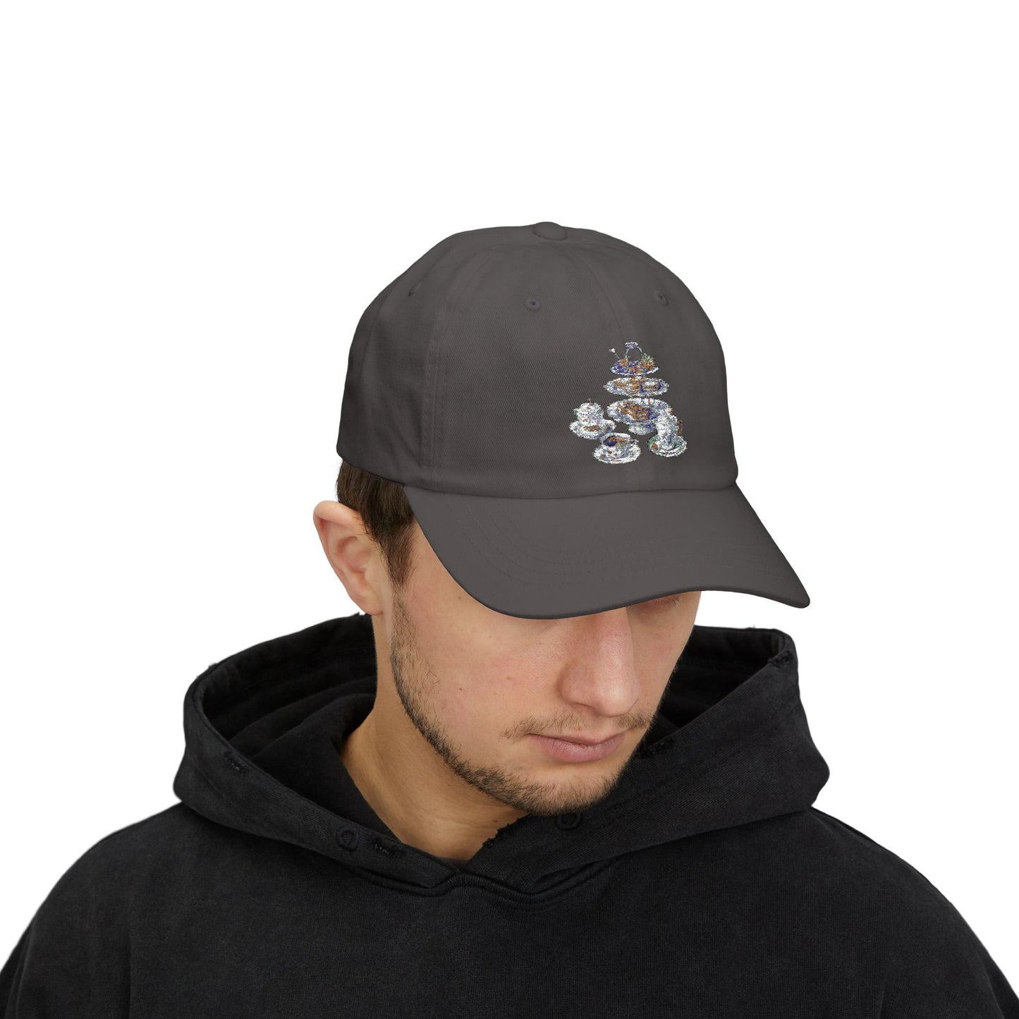 Classic Dad Cap with Whimsical Teacup Design, Fun Gift for Tea Lovers, Casual Stylish Hat, Perfect for Birthdays, Picnics, and Everyday Wear
