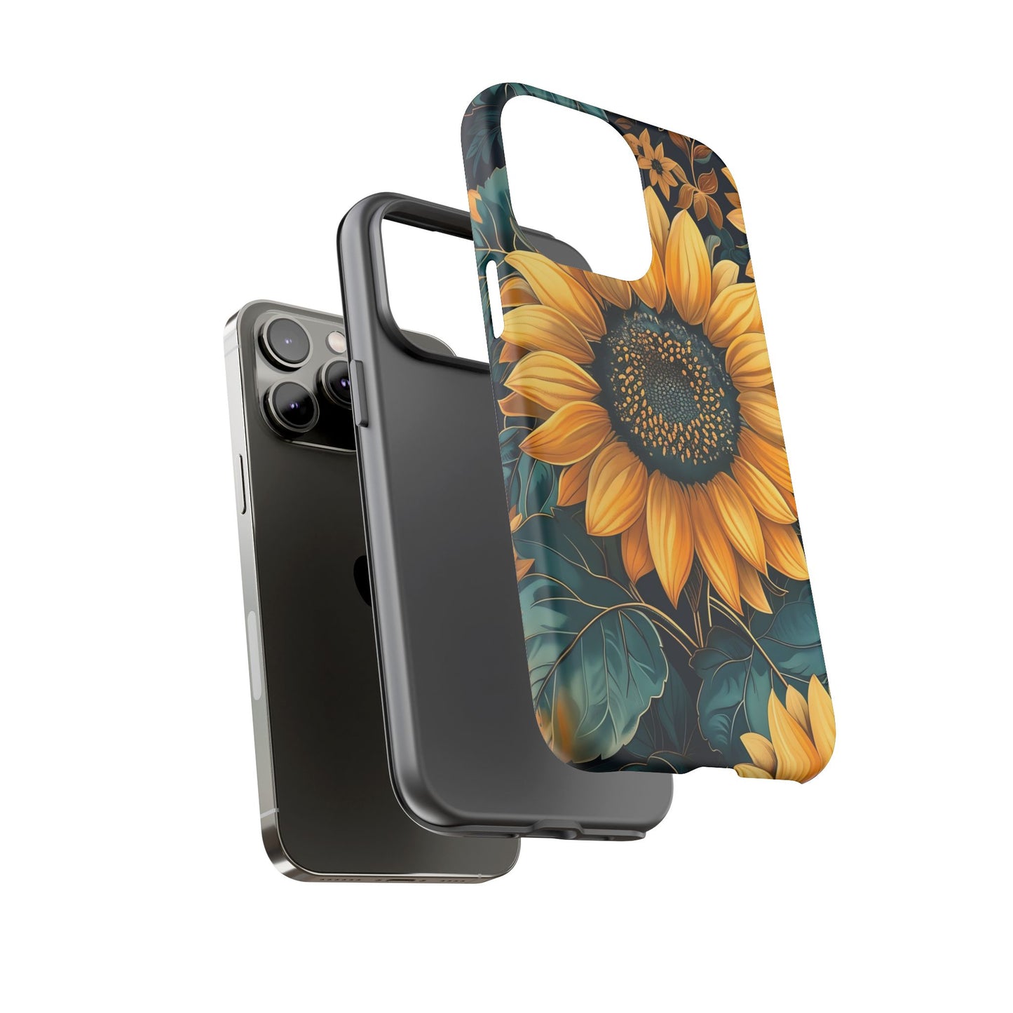 Sunflower Phone Case - Bright Floral Design, Stylish Tough Cover for Sunflower Lovers, Gift for Plant Enthusiasts, Mom Gift, Nature Lovers