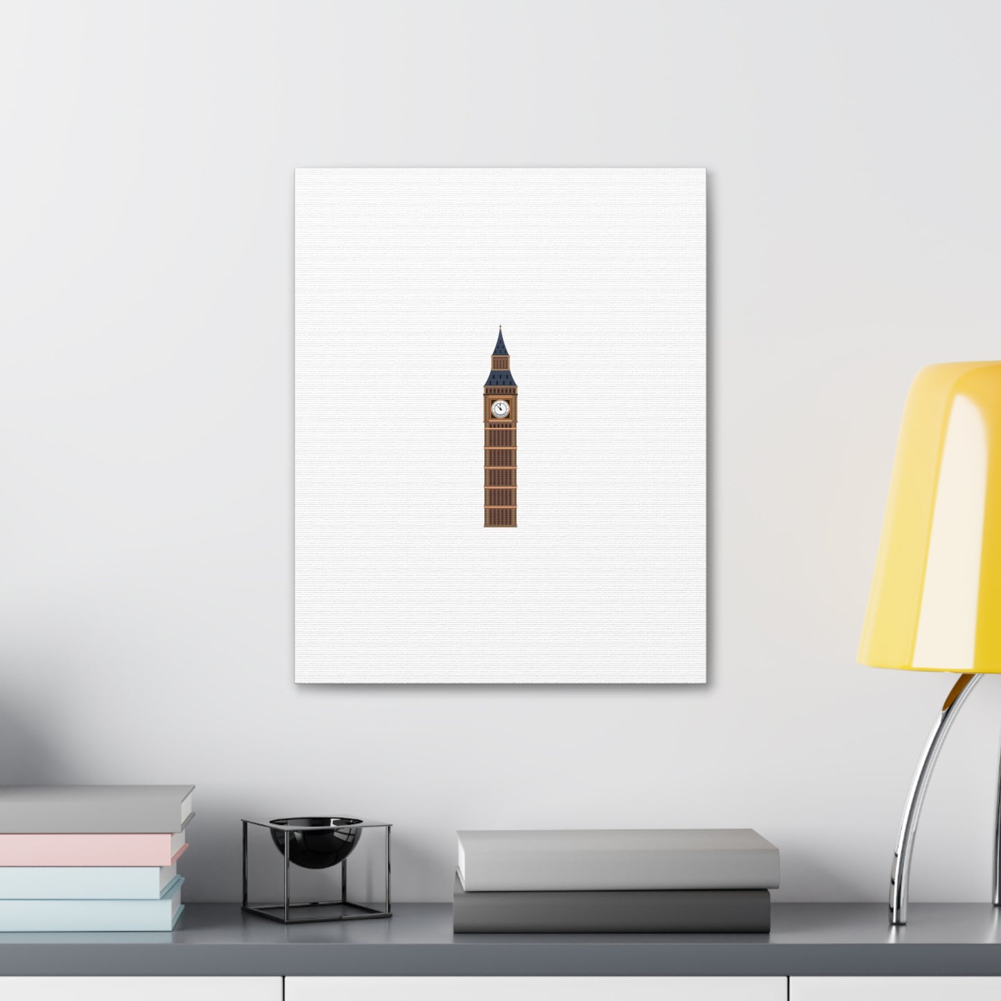 Big Ben Canvas Wall Art, Modern Home Decor, London Decor, Gift for Travel Lovers, Office Wall Art, Minimalist Art Print
