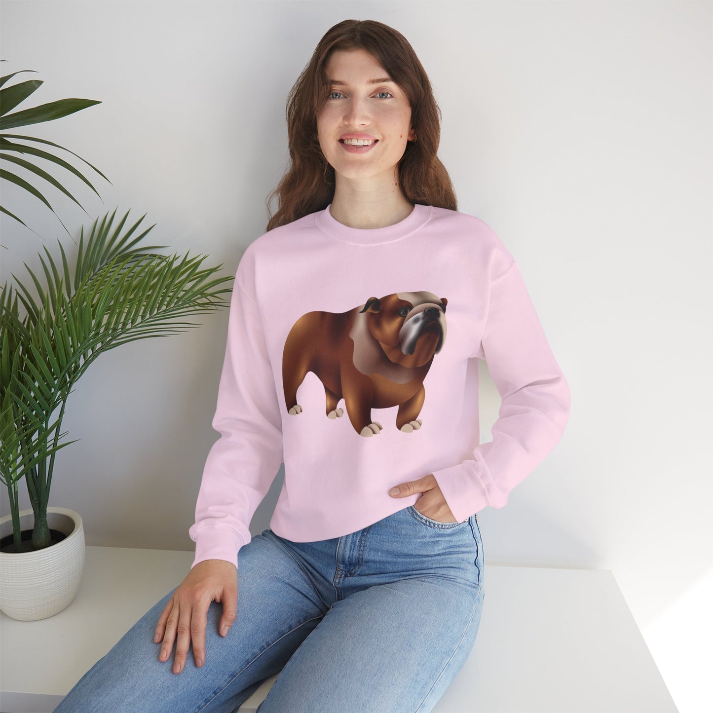 Unisex Heavy Blend™ Crewneck Sweatshirt - Adorable British Dog