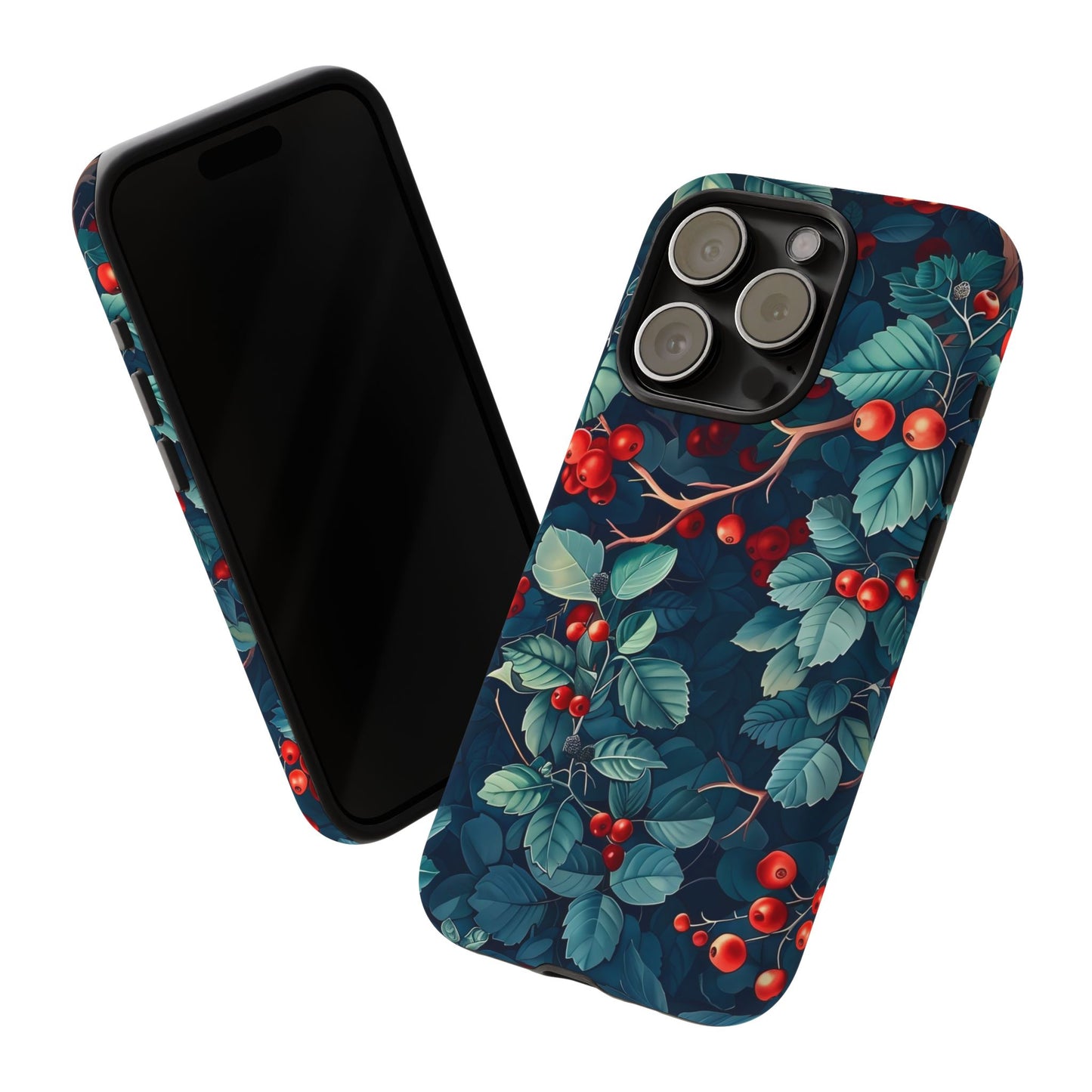 Berry Blossom Phone Case - Nature Lover's Gift, Floral Design, Cute Accessory for Spring, Unique Tech Cover, Perfect for Holidays