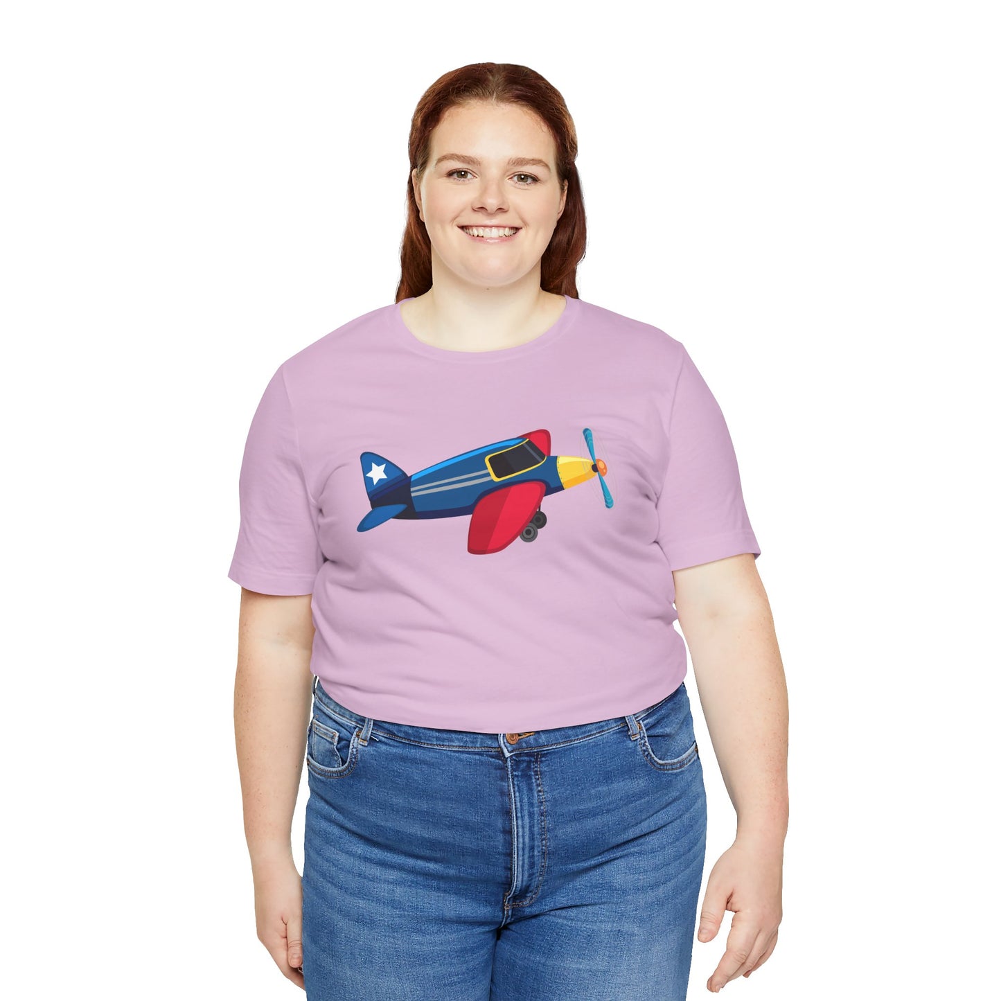 Unisex Jersey Short Sleeve Tee - Vintage Airplane Illustration - Retro Aviation Design