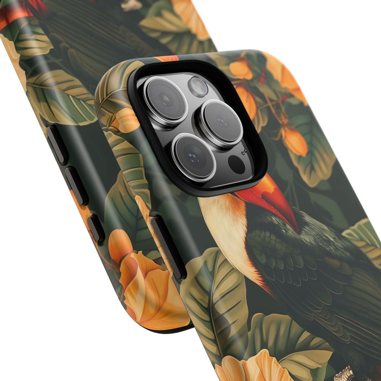 Tropical Toucan Phone Case, Exotic Bird Cover, Nature Lover Gift, Eco-Friendly Design, Customizable Tech Accessory