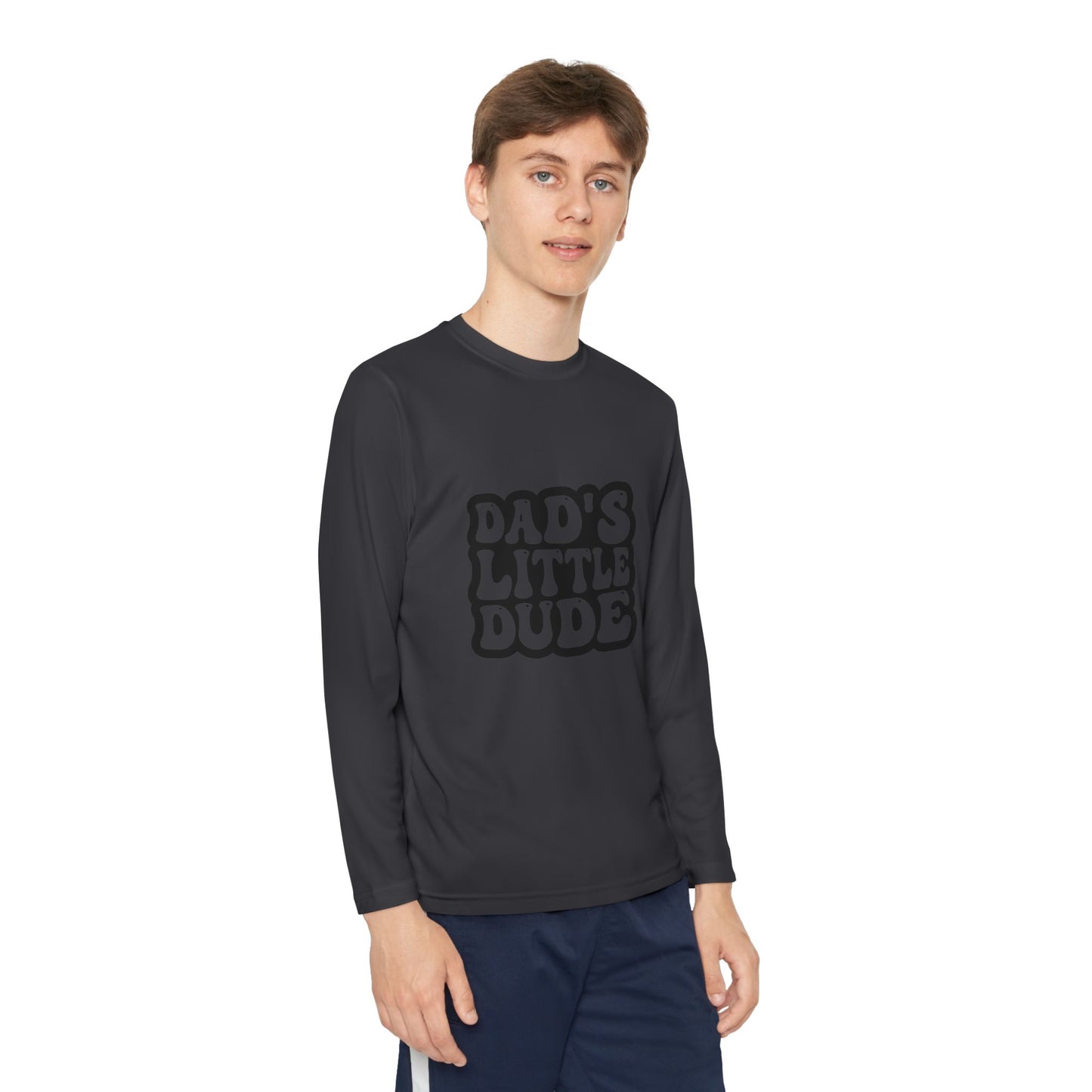 Youth Long Sleeve Tee - 'Dad's Little Dude'