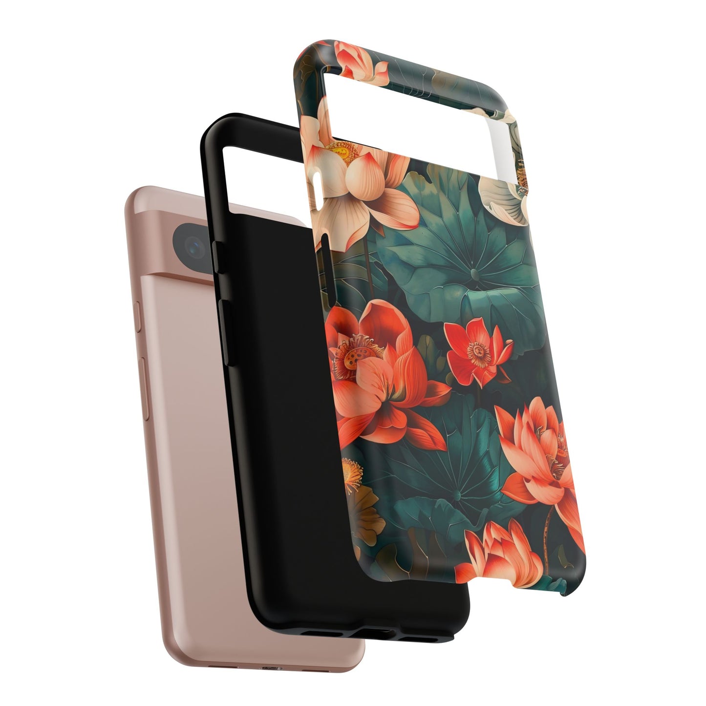 Flower Phone Case, Floral Phone Cover, Tough Case for Floral Lovers, Gift for Her, Stylish Tech Accessories