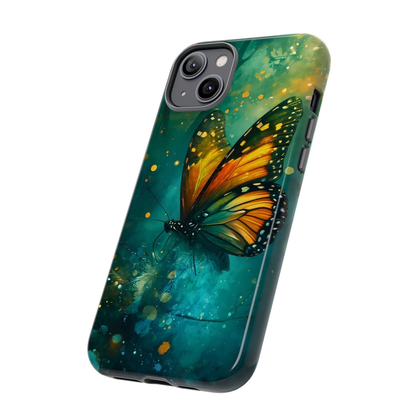 Colorful Butterfly Phone Case, Tough Cases for iPhone and Samsung, Cute Tech Accessories, Nature Lovers Gift, Vibrant Floral Design
