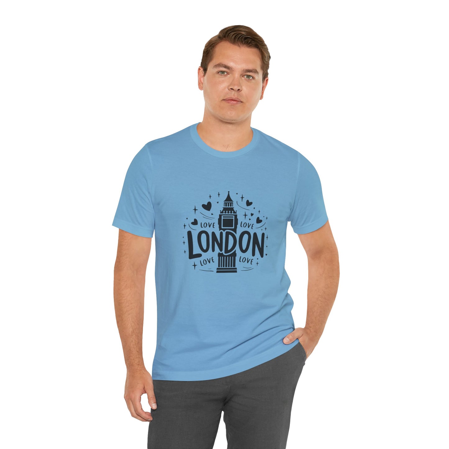 Love London Trendy Unisex Jersey Short Sleeve Tee
