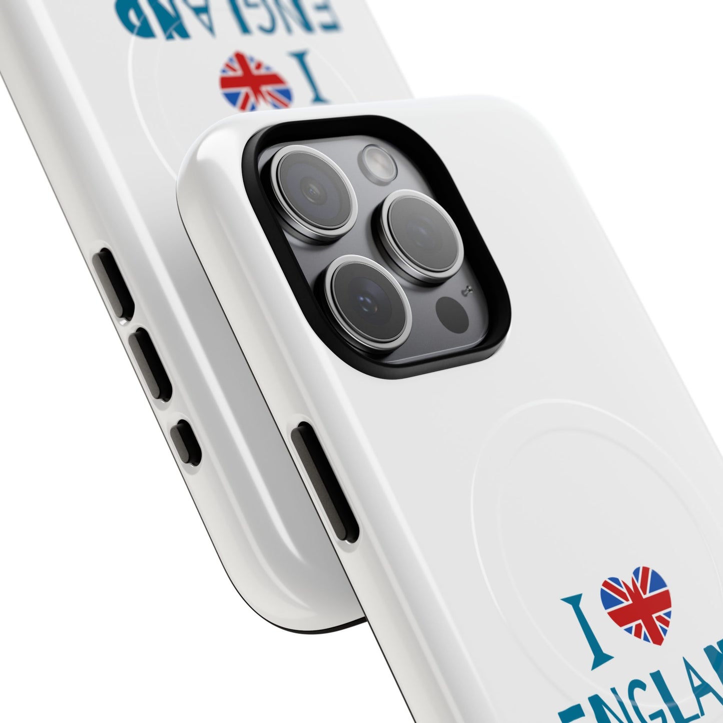I Love England Magnetic Phone Case | Tough Protective Cover, Travel Gift, Souvenir for England Lovers, Personalized Phone Accessories
