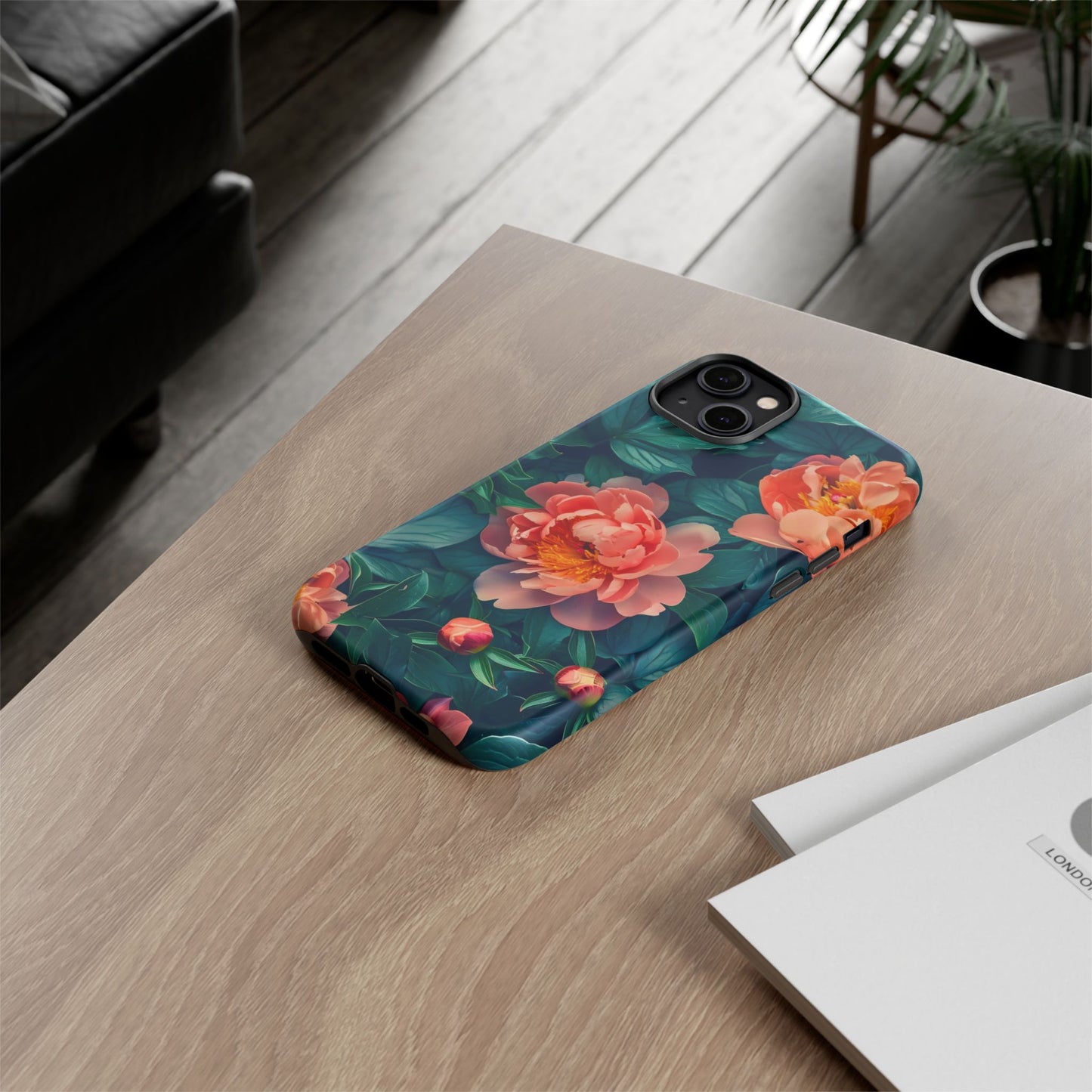 Floral Phone Case - Tough Cases, Flower Design, Botanical Art, Phone Accessory, Gift for Her, Nature Lovers