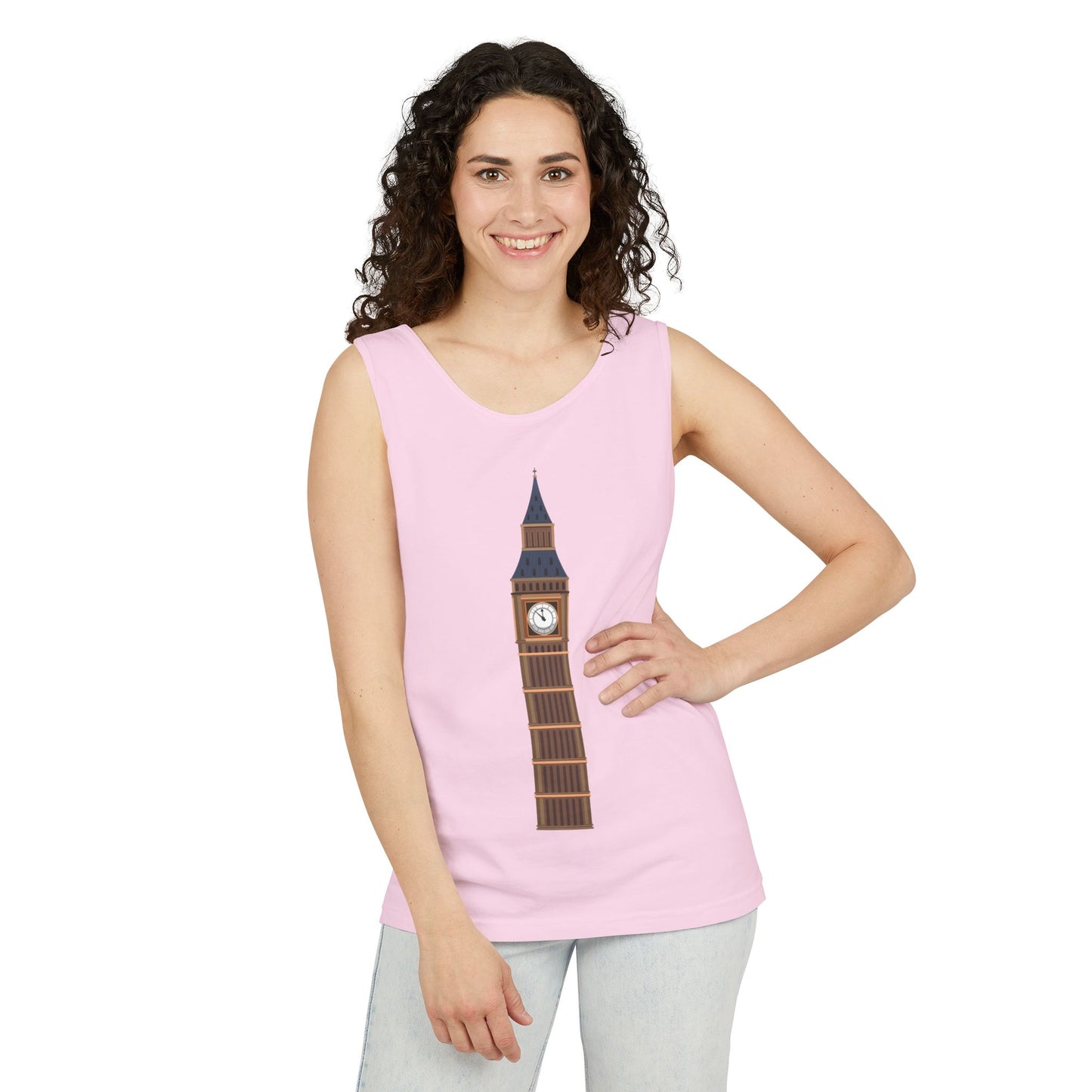 Unisex Garment-Dyed Tank Top - Britain’s Timekeeper - The Iconic Big Ben