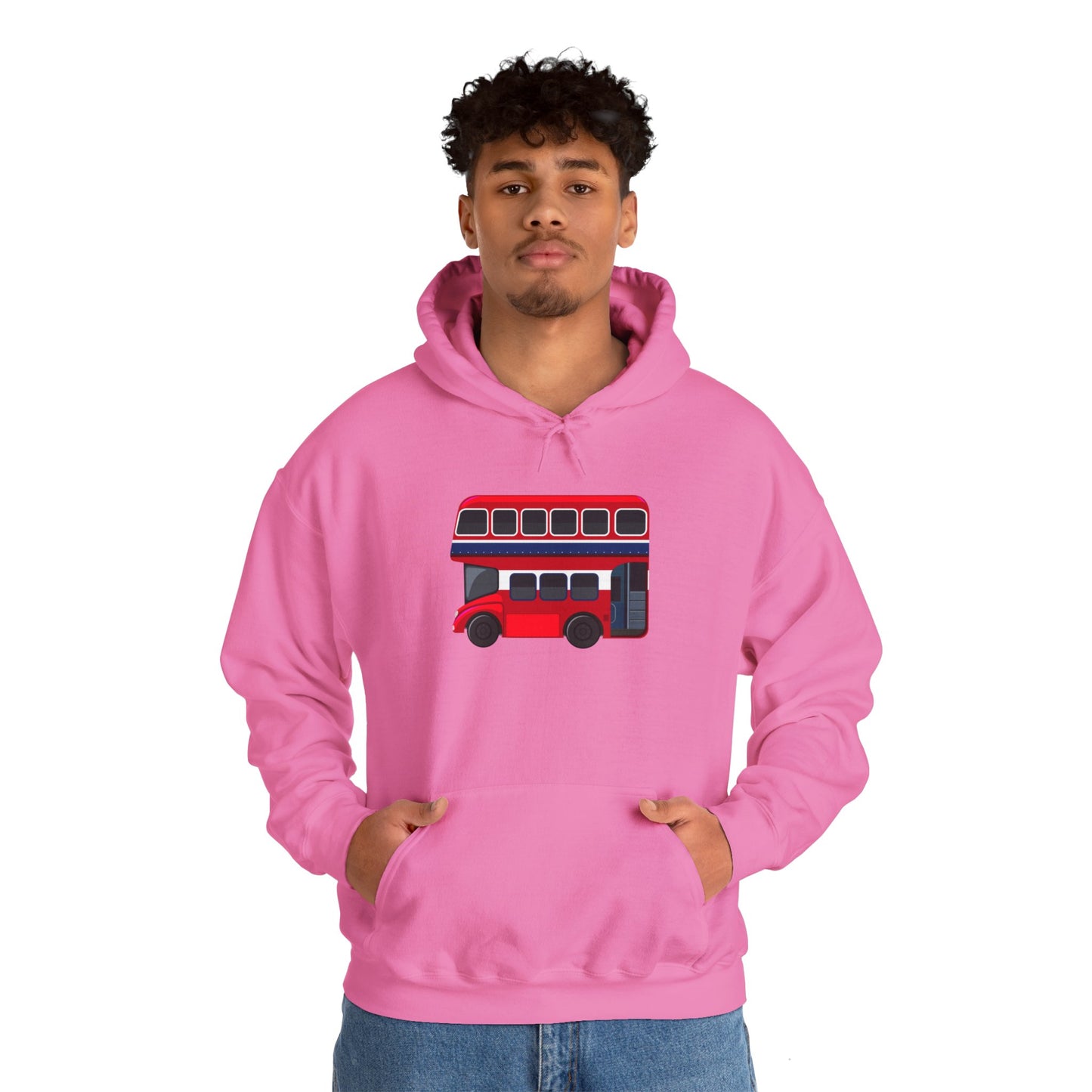 Unisex Heavy Blend™ Hooded Sweatshirt - Iconic London Red Bus