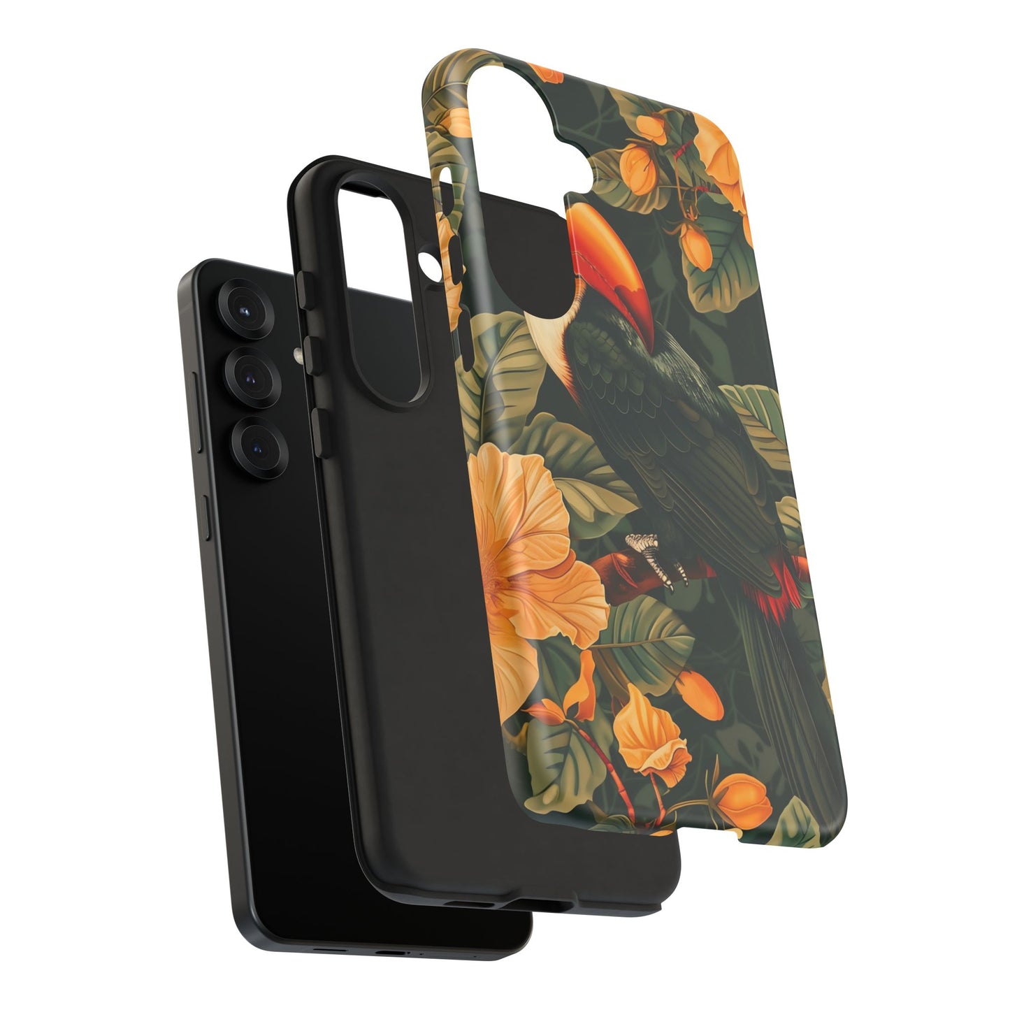 Tropical Toucan Phone Case, Exotic Bird Cover, Nature Lover Gift, Eco-Friendly Design, Customizable Tech Accessory