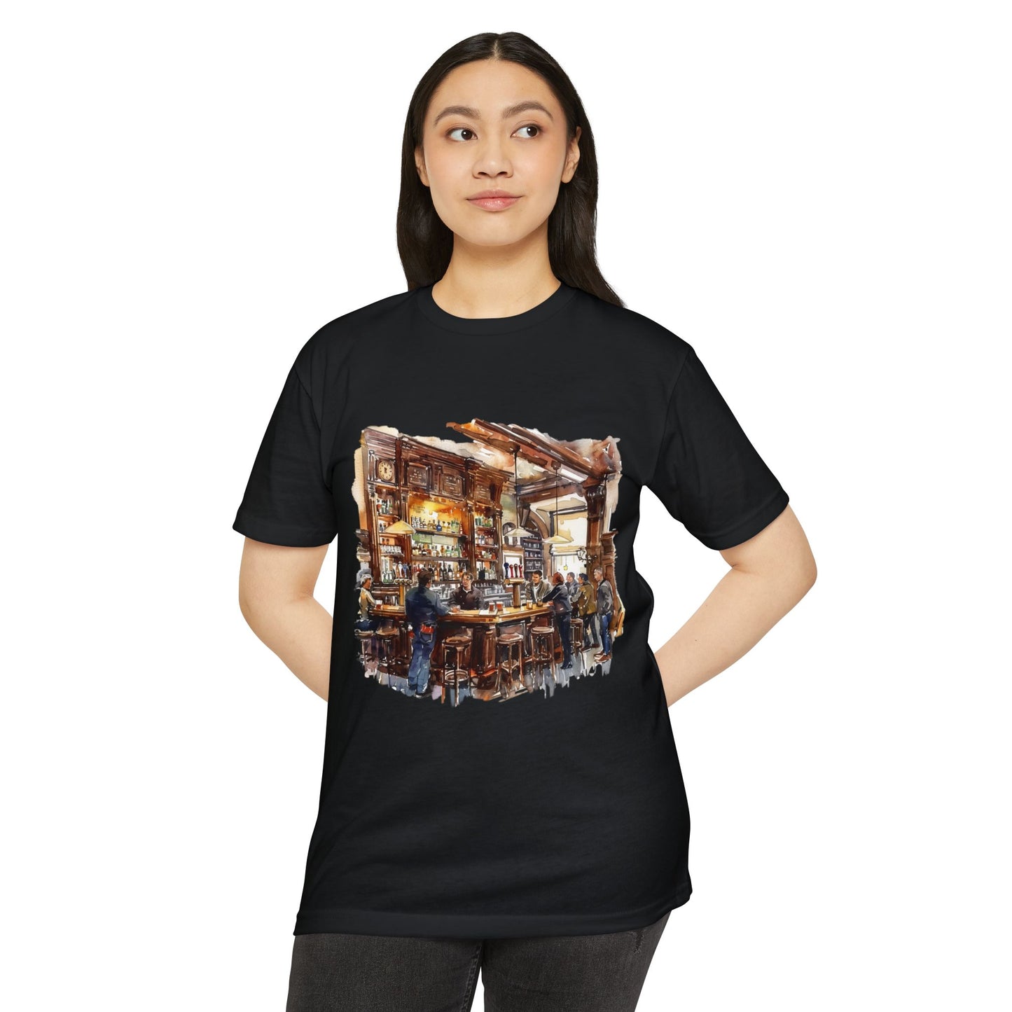 Unisex CVC Jersey T-shirt - Cheers to Tradition - The Classic British Pub