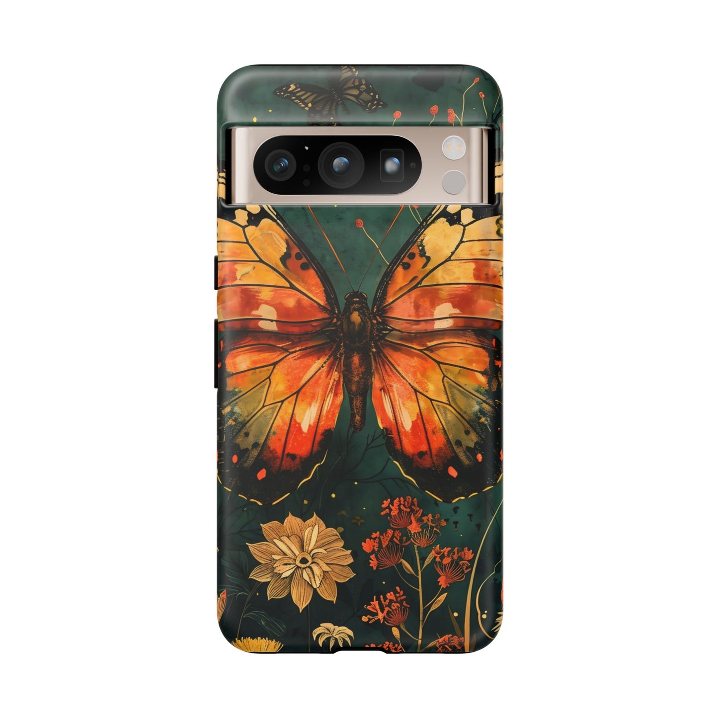 Butterfly Phone Case – Tough Cases for Nature Lovers, Floral Design, Butterfly Art, Unique Gift, Eco-Friendly Protection