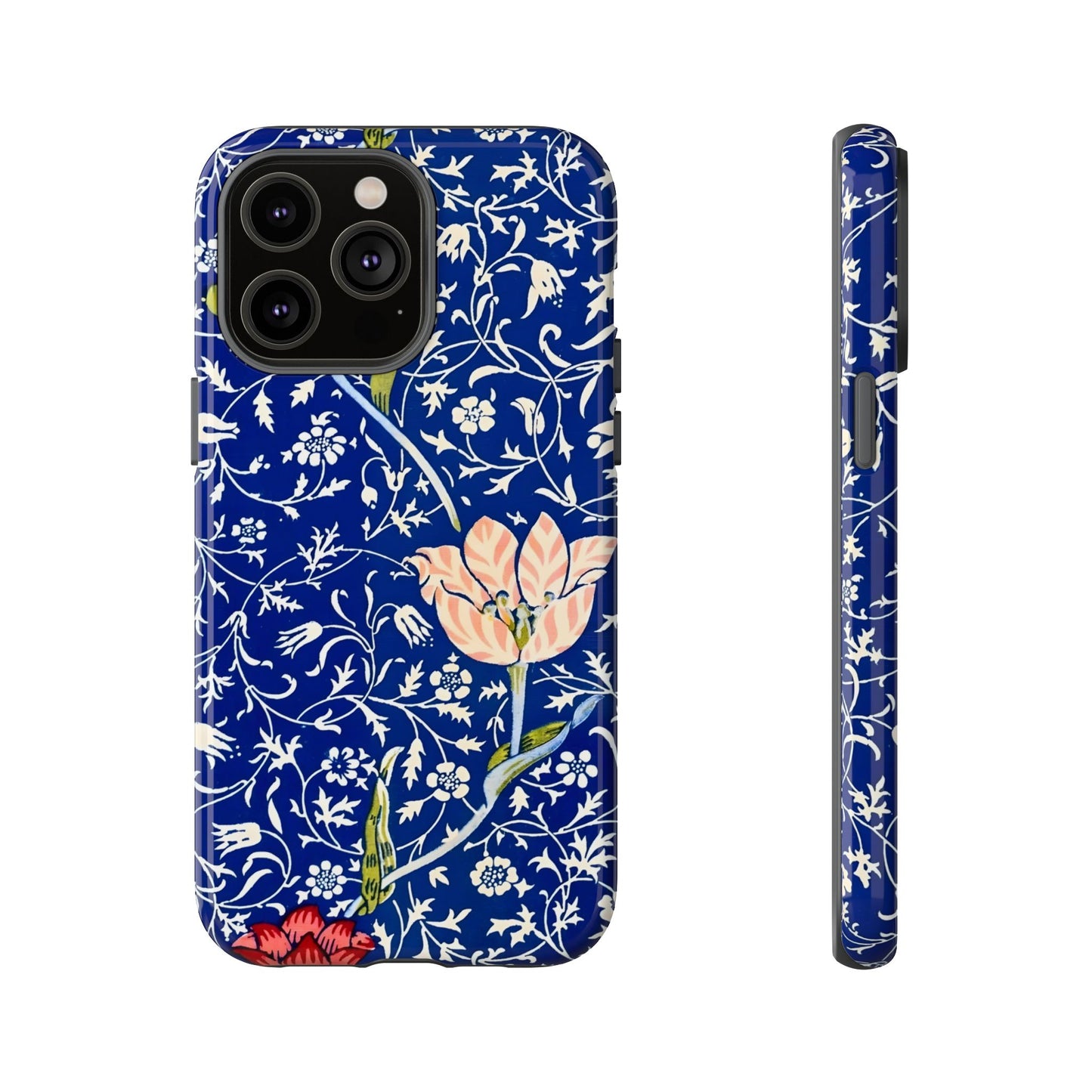 Floral Phone Case, Unique Tough Phone Cover, Gift for Her, Spring Decor, Durable Protective Case, Elegant Floral Design