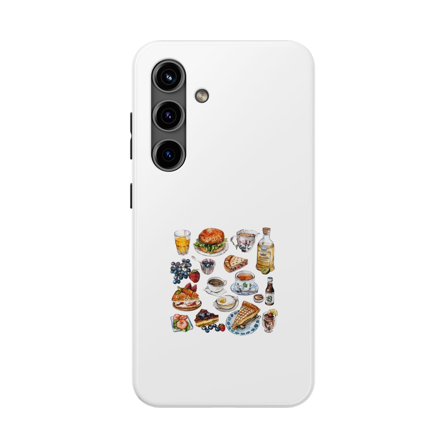 Foodie Tough Phone Case with Gourmet Feast Design