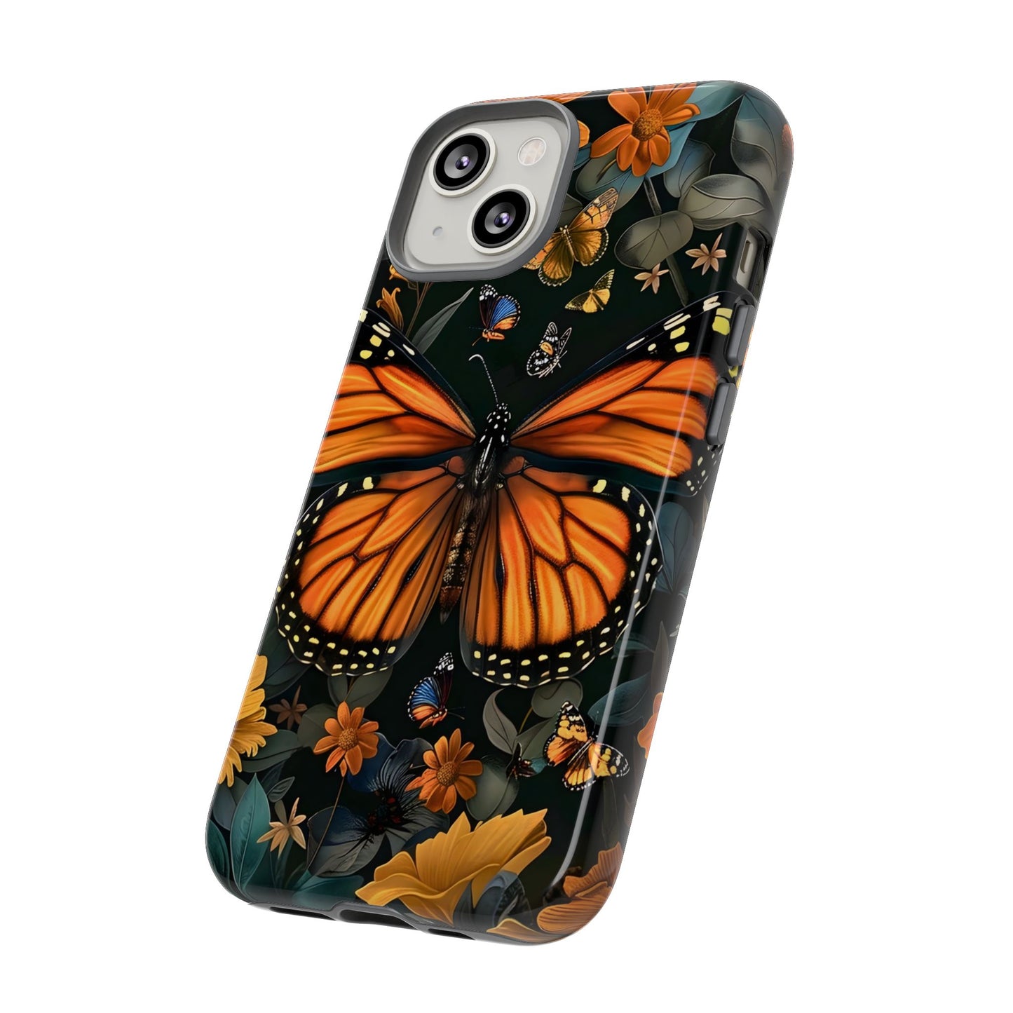 Monarch Butterfly Phone Case, Tough Cases, Nature Lover Gift, Floral Mobile Cover, Eco-Friendly Phone Accessory, Butterfly Design