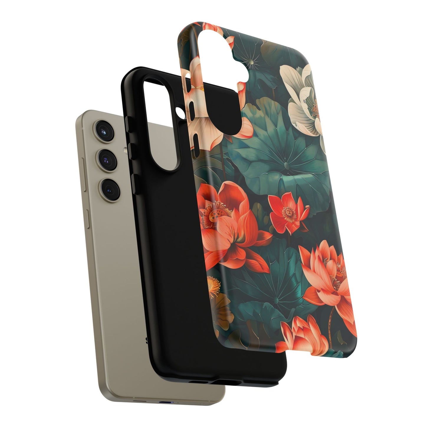 Flower Phone Case, Floral Phone Cover, Tough Case for Floral Lovers, Gift for Her, Stylish Tech Accessories