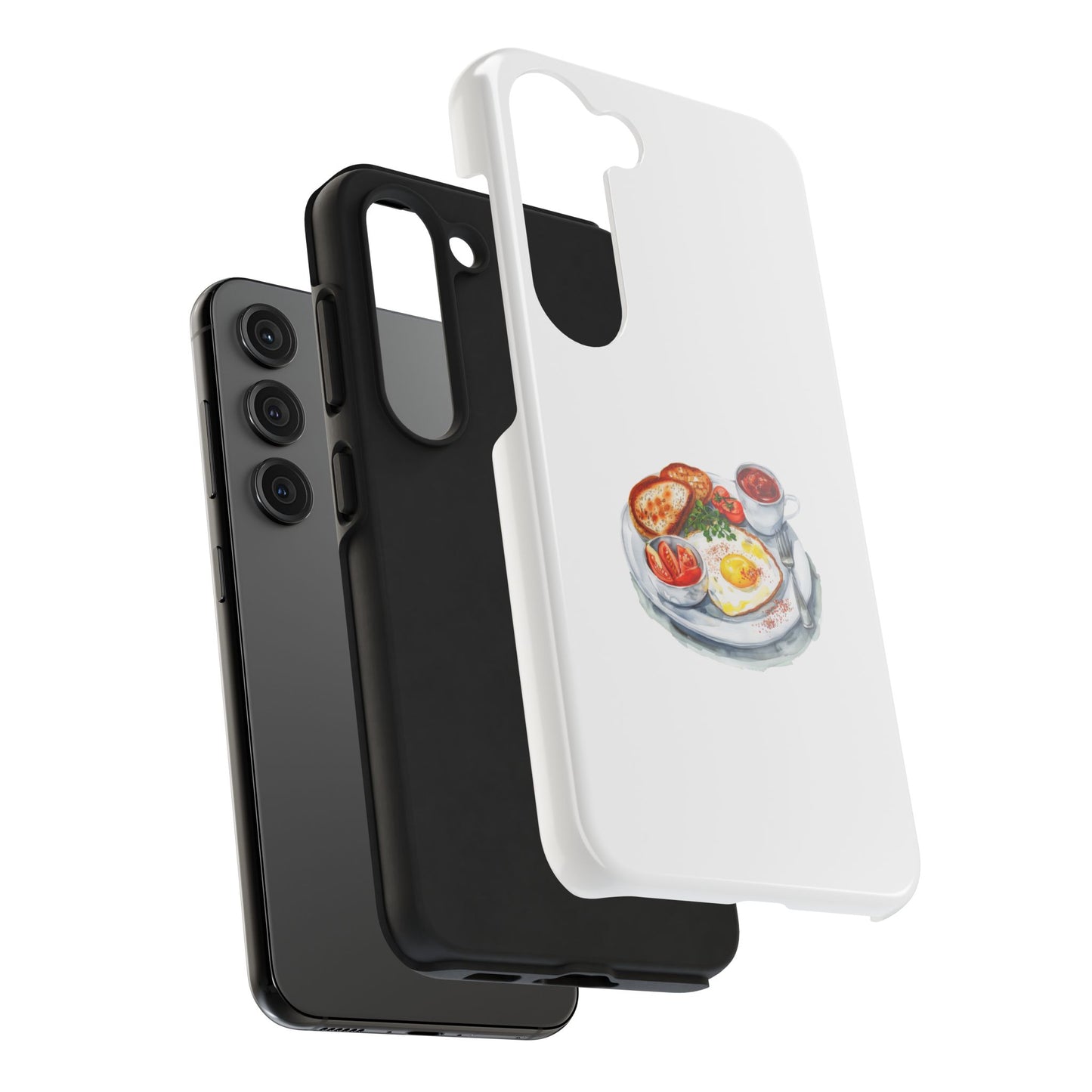 Breakfast Lovers Tough Phone Case - Cute Food Art, Durable Protection