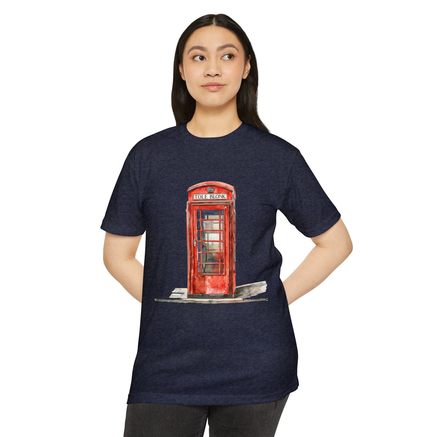 Unisex CVC Jersey T-shirt - Iconic British Public Telephone