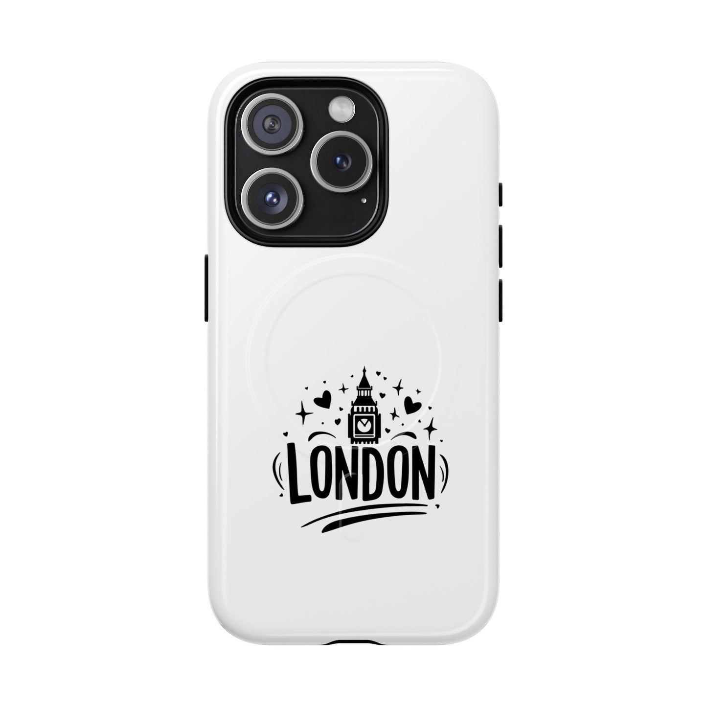 Stylish London-themed Magnetic Phone Case - Durable Protection, Perfect Gift, Unique Design, Travel Accessory, Personalized Cell Cover