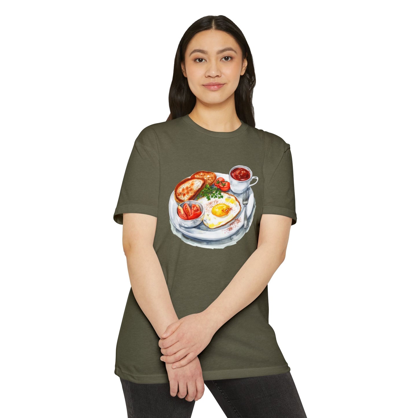 Unisex CVC Jersey T-shirt - Elegant British Breakfast