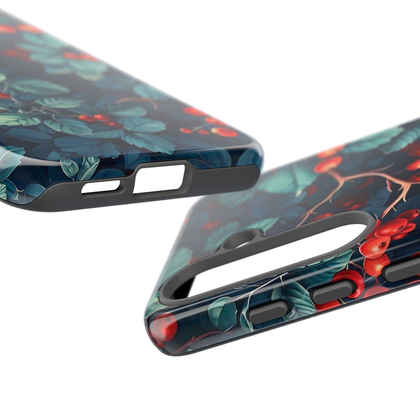 Berry Blossom Phone Case - Nature Lover's Gift, Floral Design, Cute Accessory for Spring, Unique Tech Cover, Perfect for Holidays