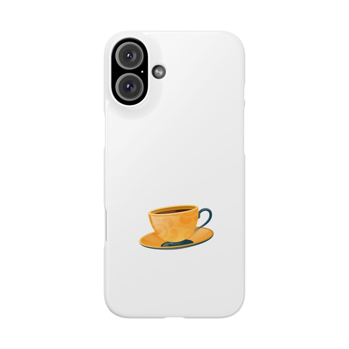 Coffee Cup Slim Phone Case | Cute Coffee Lover Gift, Phone Accessories, Personalized Phone Cover, Tea Enthusiast Case, Fall Decor
