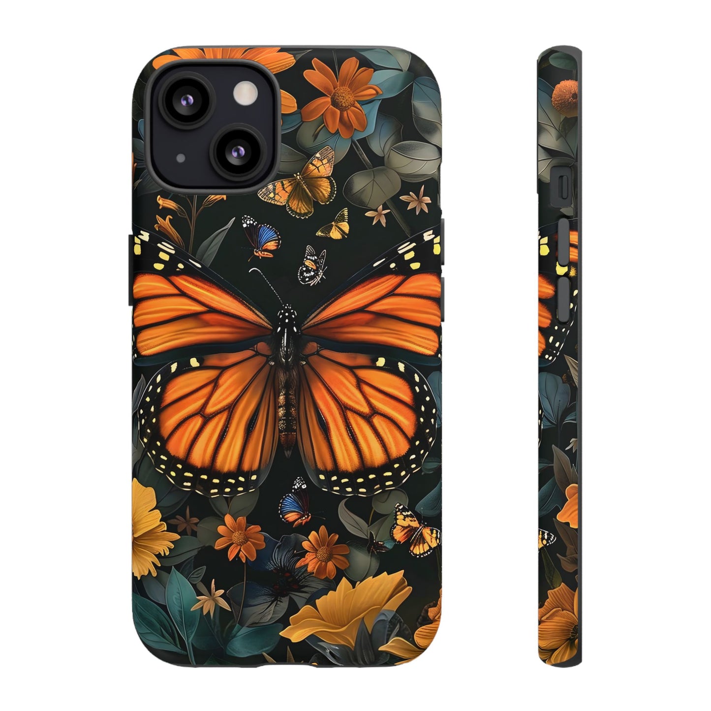 Monarch Butterfly Phone Case, Tough Cases, Nature Lover Gift, Floral Mobile Cover, Eco-Friendly Phone Accessory, Butterfly Design
