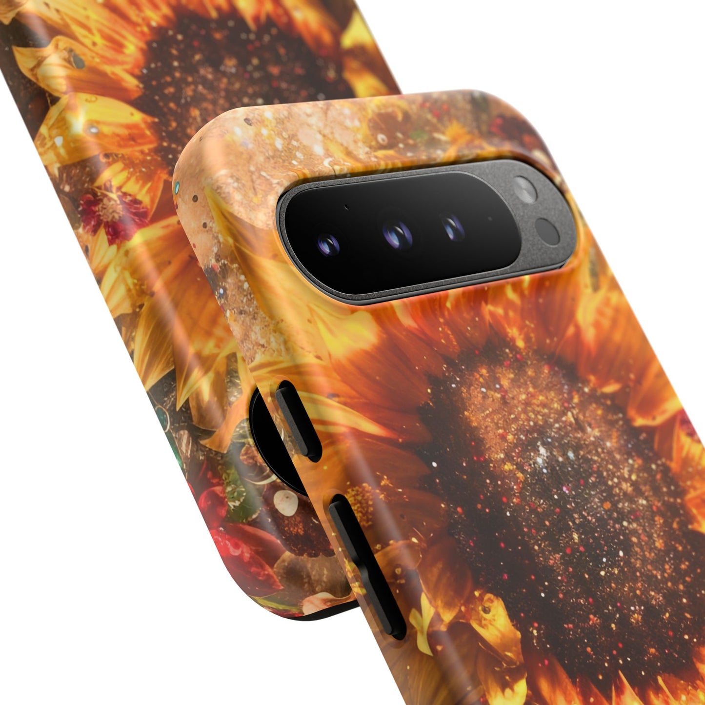 Vibrant Floral Phone Case - Tough Cases, Sunflower Design, Smartphone Cover, Summer Gift, Nature-Inspired Accessories
