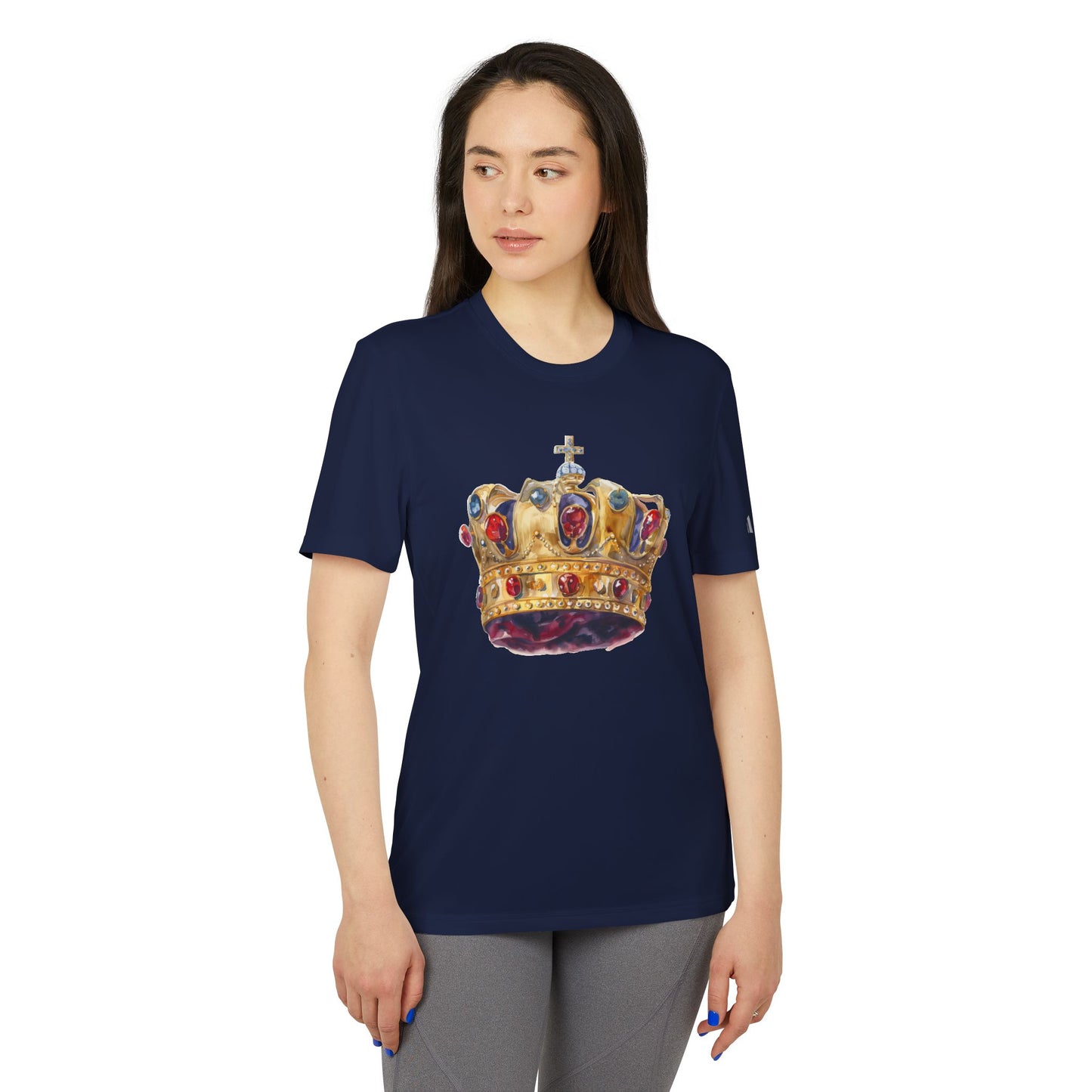 Unisex Sport T-shirt - Cool Athletic Wear for Fitness Enthusiasts - British Royal Crown Design - Iconic Symbol of Monarchy