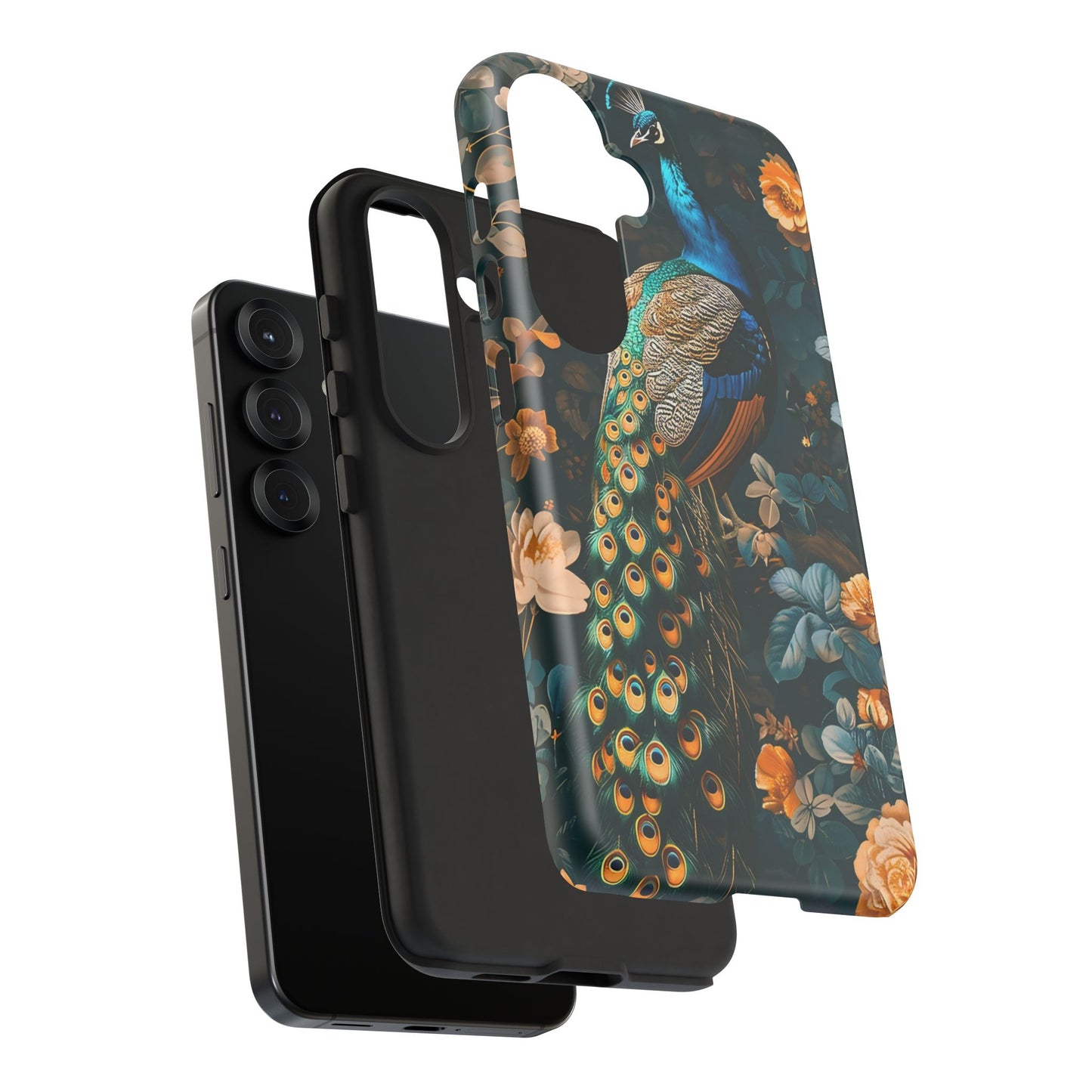 Peacock Phone Case - Elegant Floral Design, Tough Case for Protection, Unique Gift for Nature Lovers, Stylish Accessory, Eco-Friendly