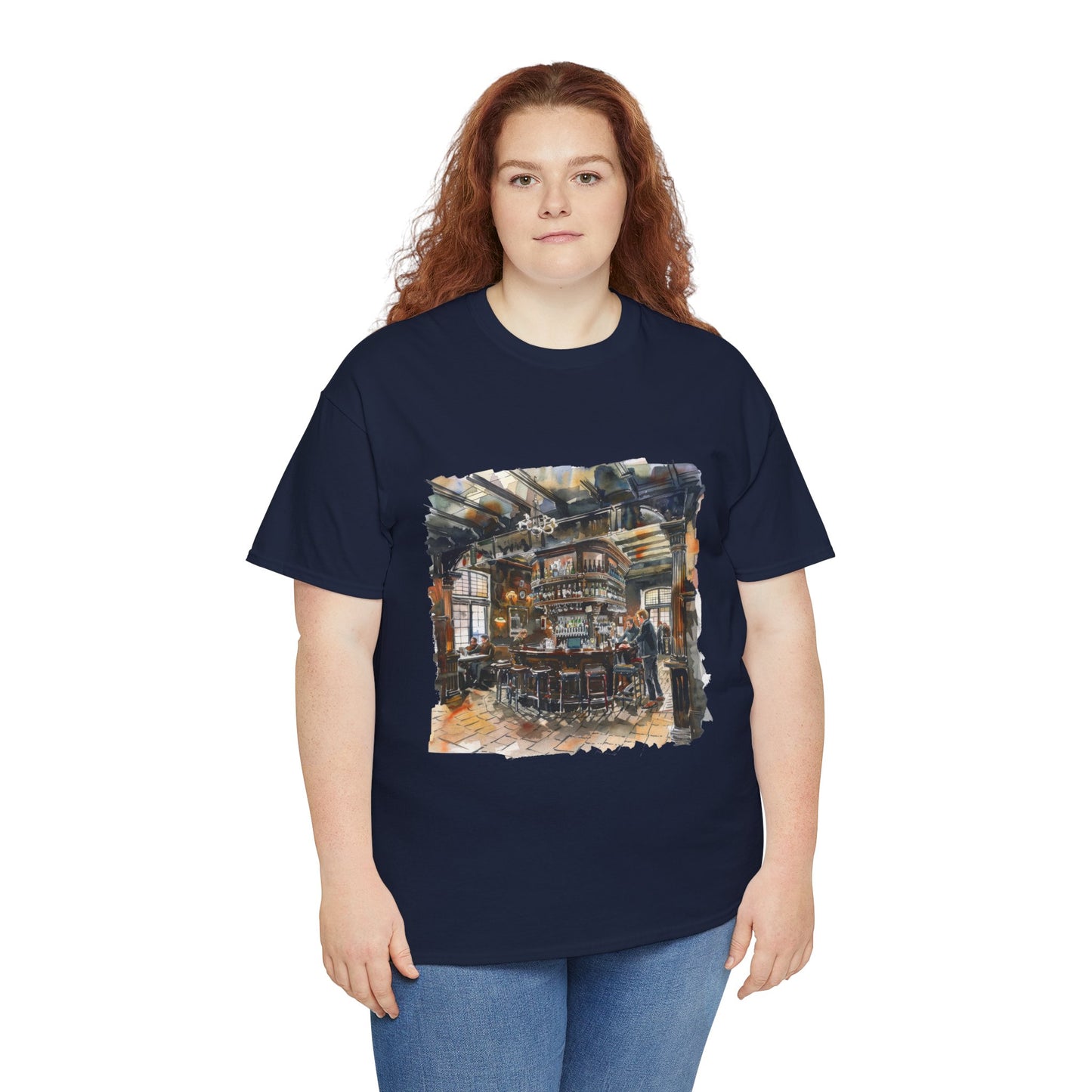 Unisex Heavy Cotton Tee - The Local Spot: - Authentic British Pub Vibes