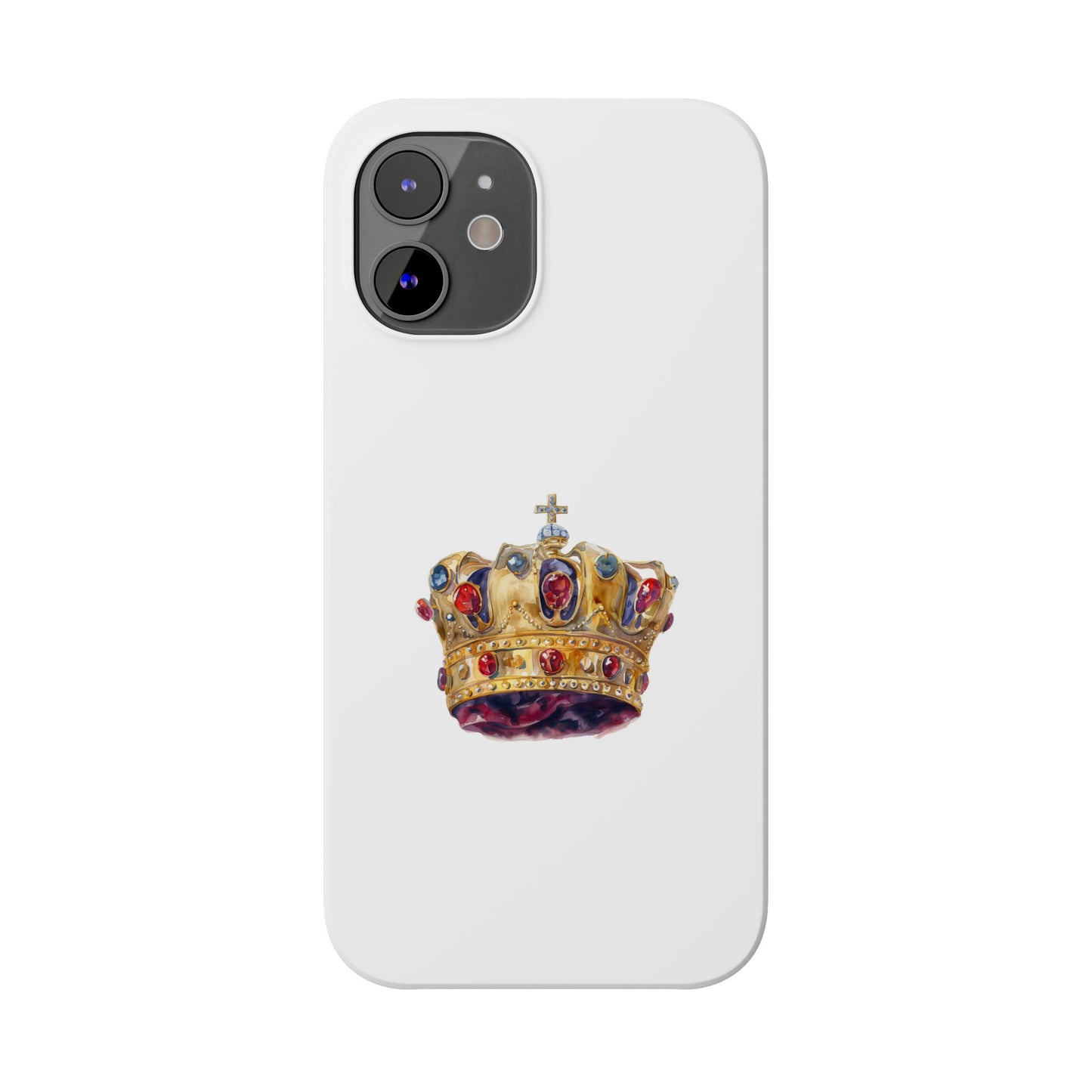 Royal Crown Slim Phone Cases | Elegant Phone Cover, Gifts for Her, Phone Accessories, Holiday Gift, Unique Design