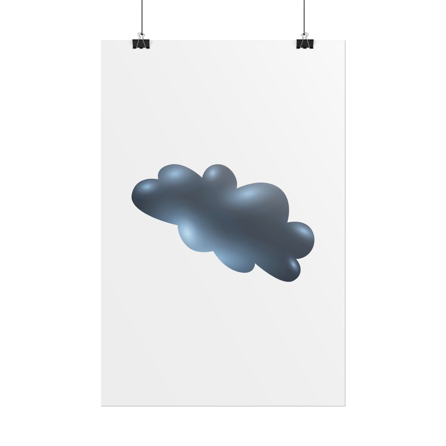 Cloud Art Print, Modern Decor, Minimalist Wall Art, Home Office Decor, Unique Gift, Aesthetic Poster