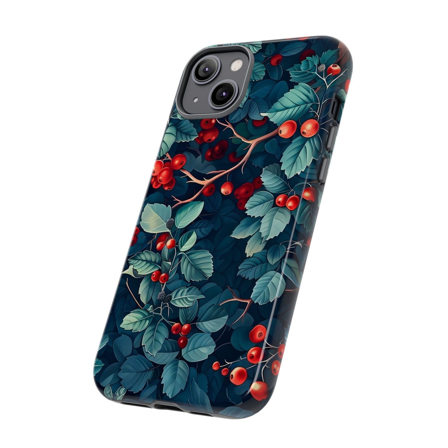 Berry Blossom Phone Case - Nature Lover's Gift, Floral Design, Cute Accessory for Spring, Unique Tech Cover, Perfect for Holidays