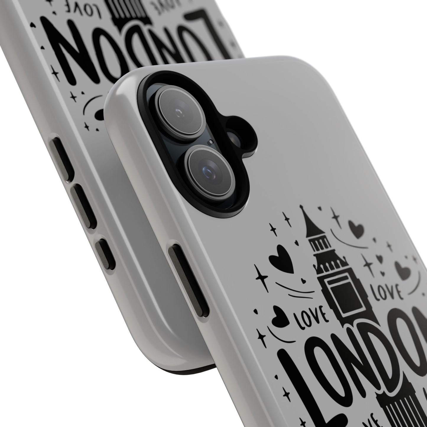 London Love Phone Case, Tough Cases, Stylish Phone Accessories, Unique Gift for Travelers, London Souvenir, Love Design
